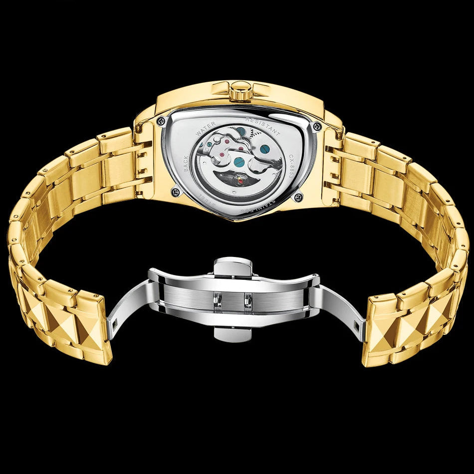 EDELSTAHL AUTOMATIK "TRIANGLAR V2" UHR - ICERAIN JEWELRY