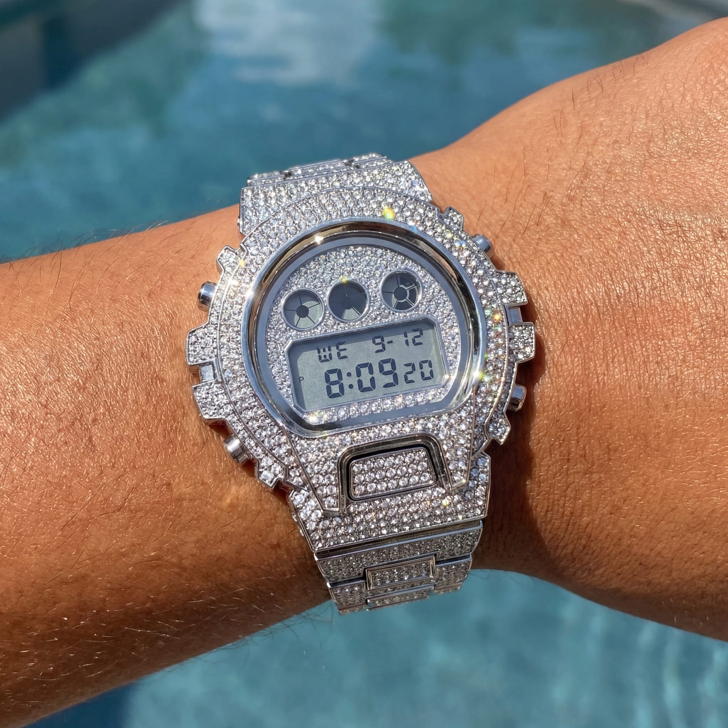 ICED OUT DIGITAL "NAVERO" UHR - ICERAIN JEWELRY