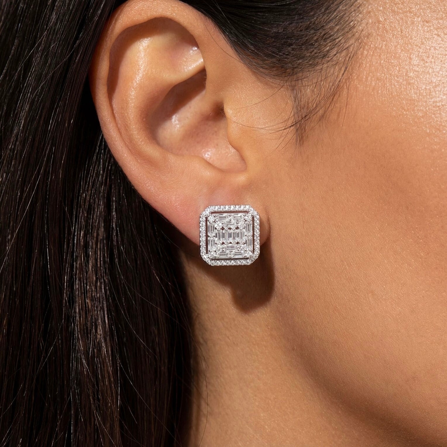 ICED OUT "SILVER PHANTASTICO" OHRRINGE - ICERAIN JEWELRY