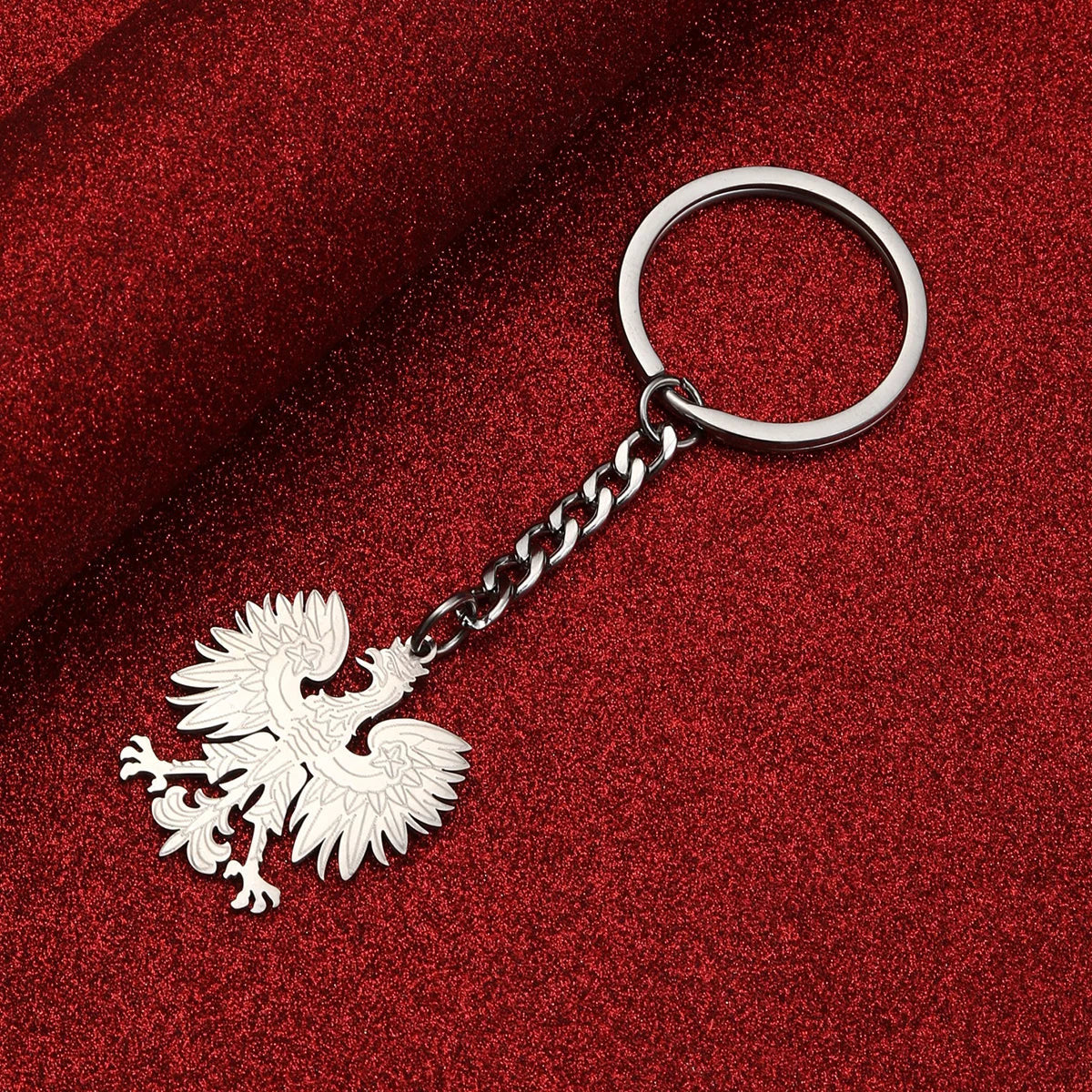 EDELSTAHL "POLAND V3" SCHLÜSSELANHÄNGER - ICERAIN JEWELRY