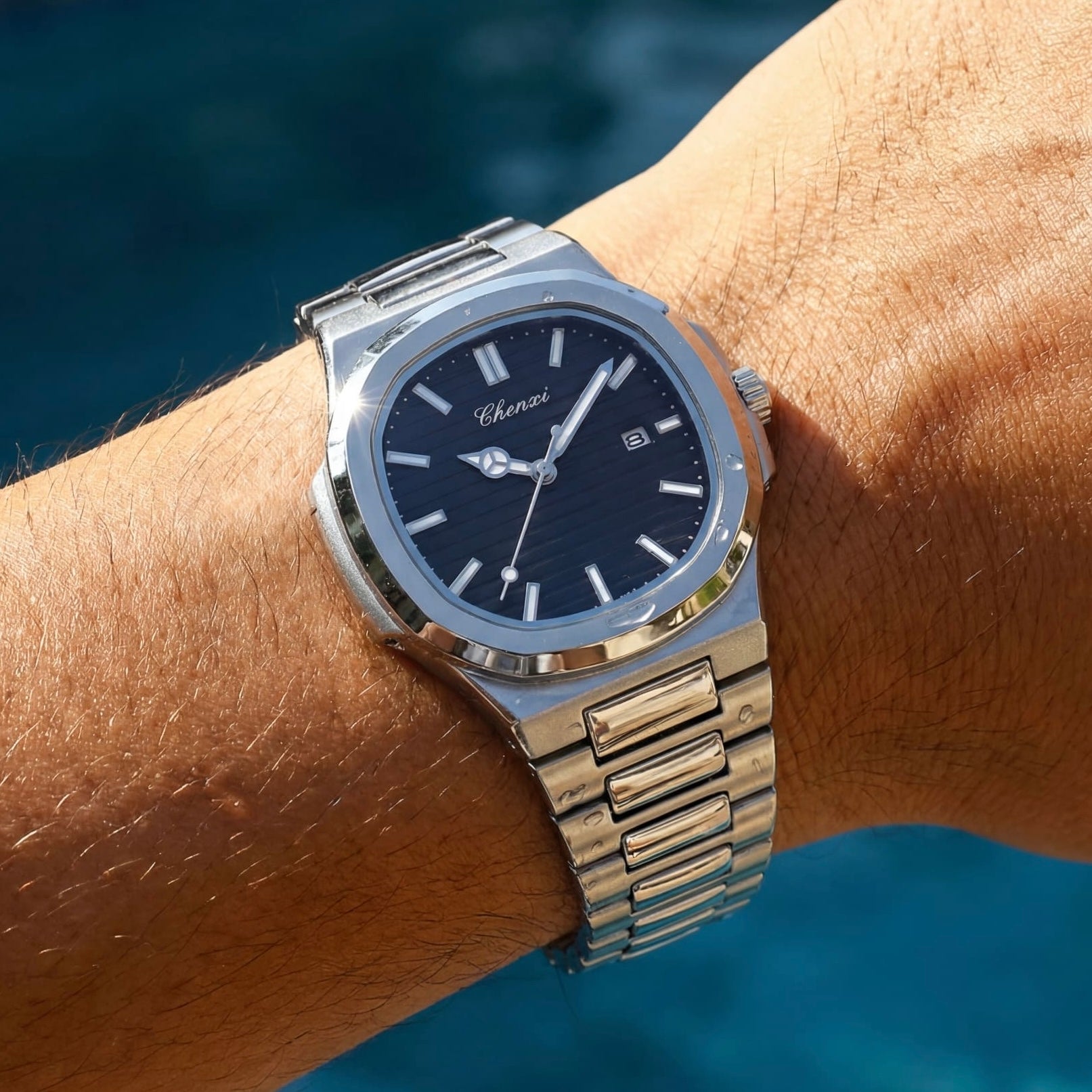 EDELSTAHL "FLESER" UHR - ICERAIN JEWELRY