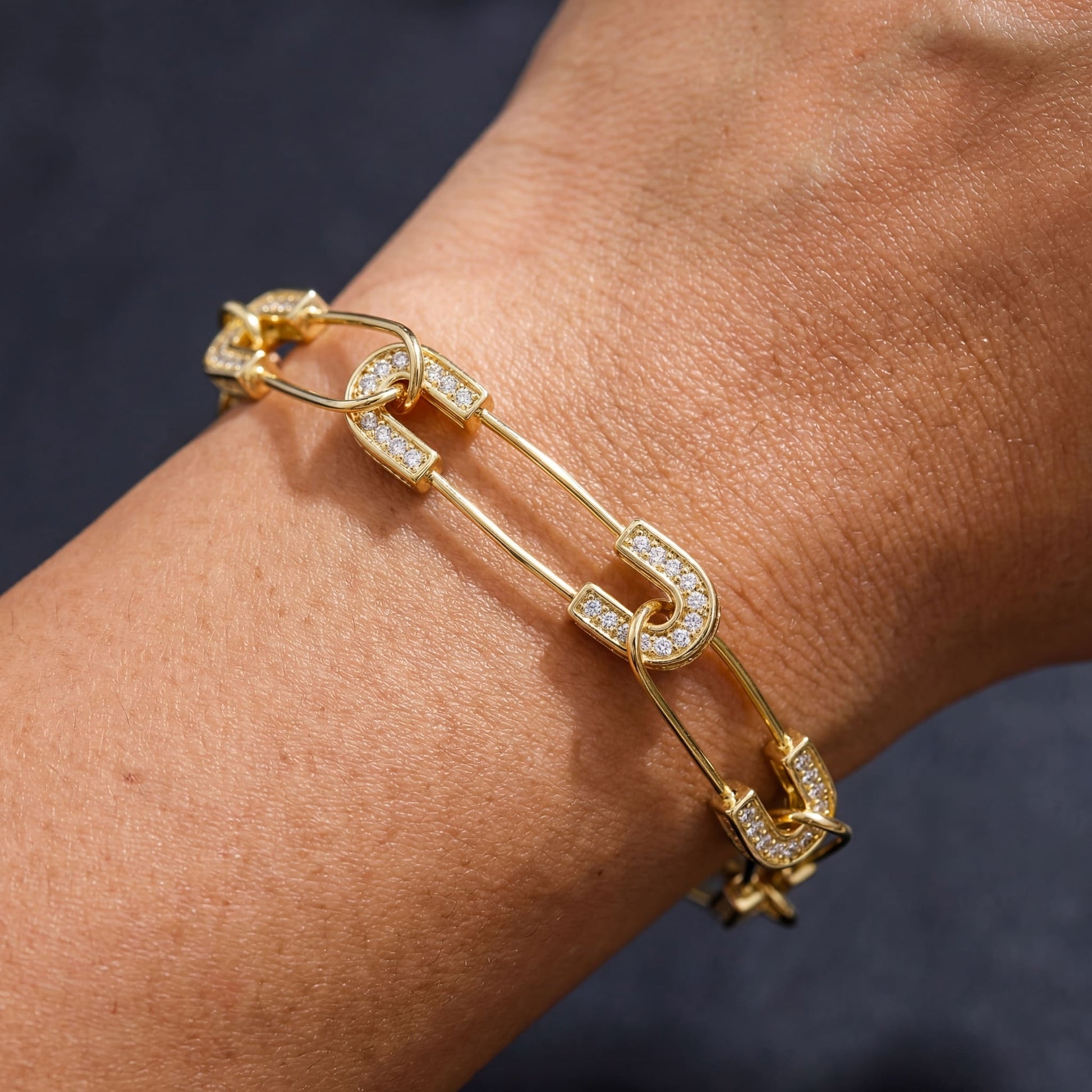 ICED OUT "PIN" ARMBAND - ICERAIN JEWELRY