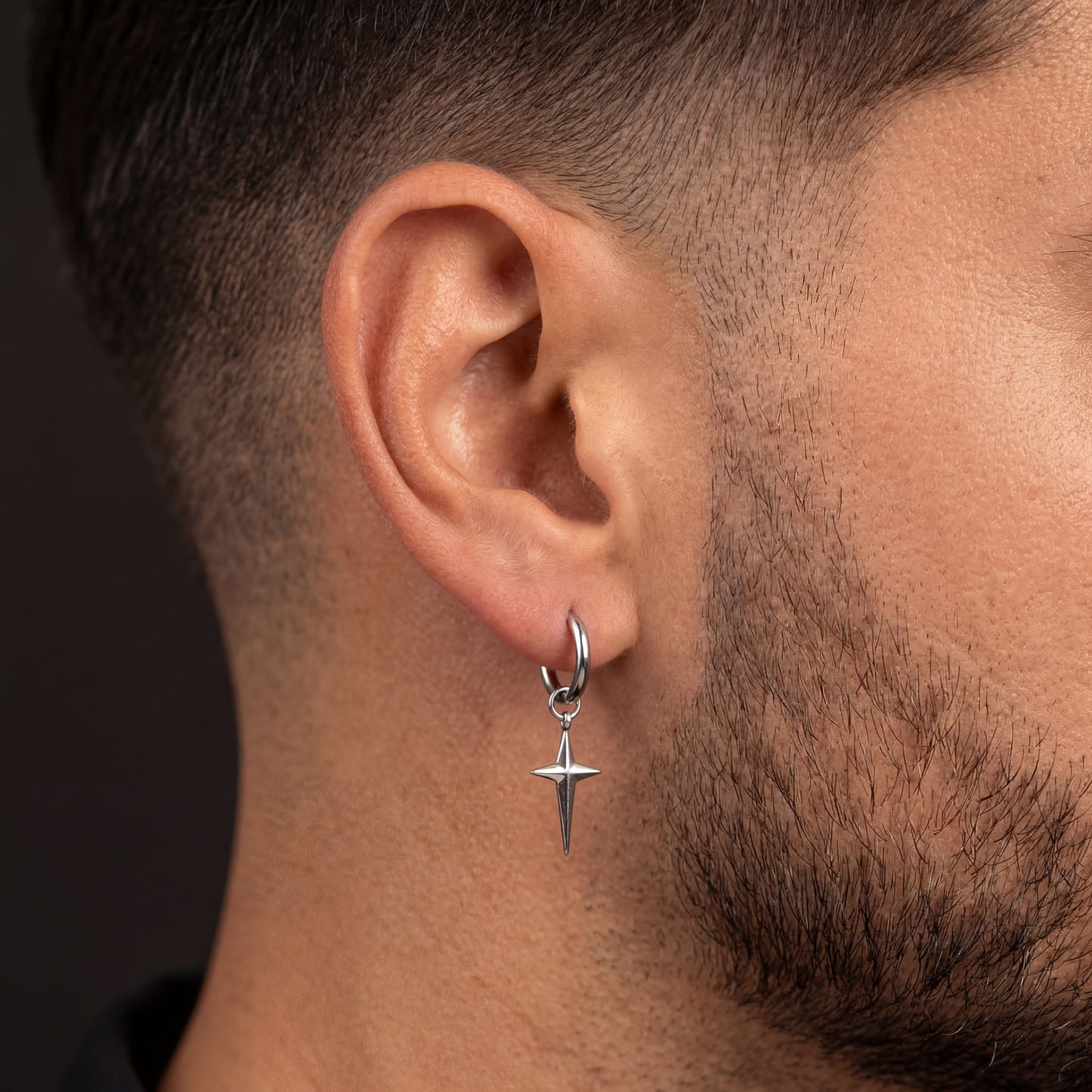EDELSTAHL "CROSS V2" OHRRINGE - ICERAIN JEWELRY