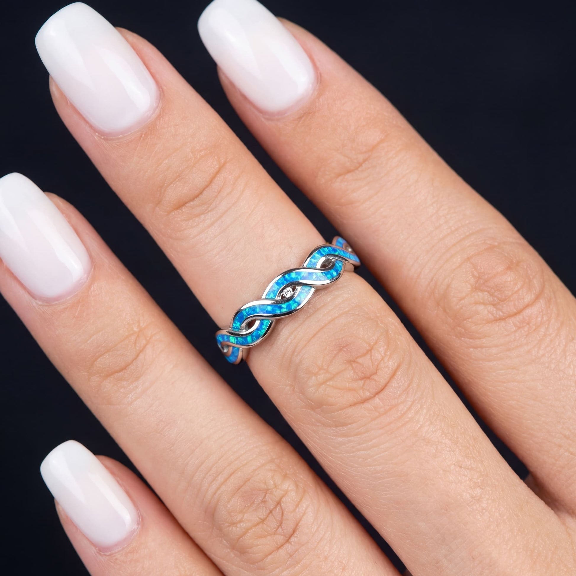 ICED OUT "BLUE INFINITY" RING - ICERAIN JEWELRY