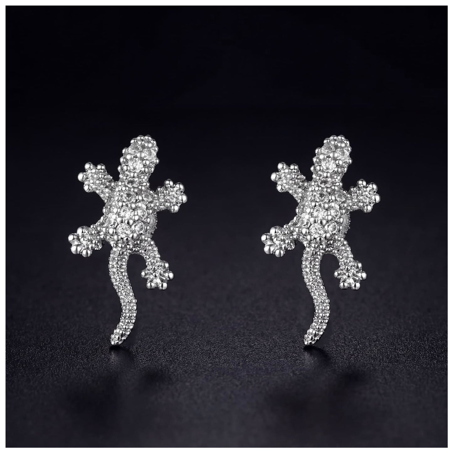 ICED OUT "LIZARD" OHRRINGE - ICERAIN JEWELRY