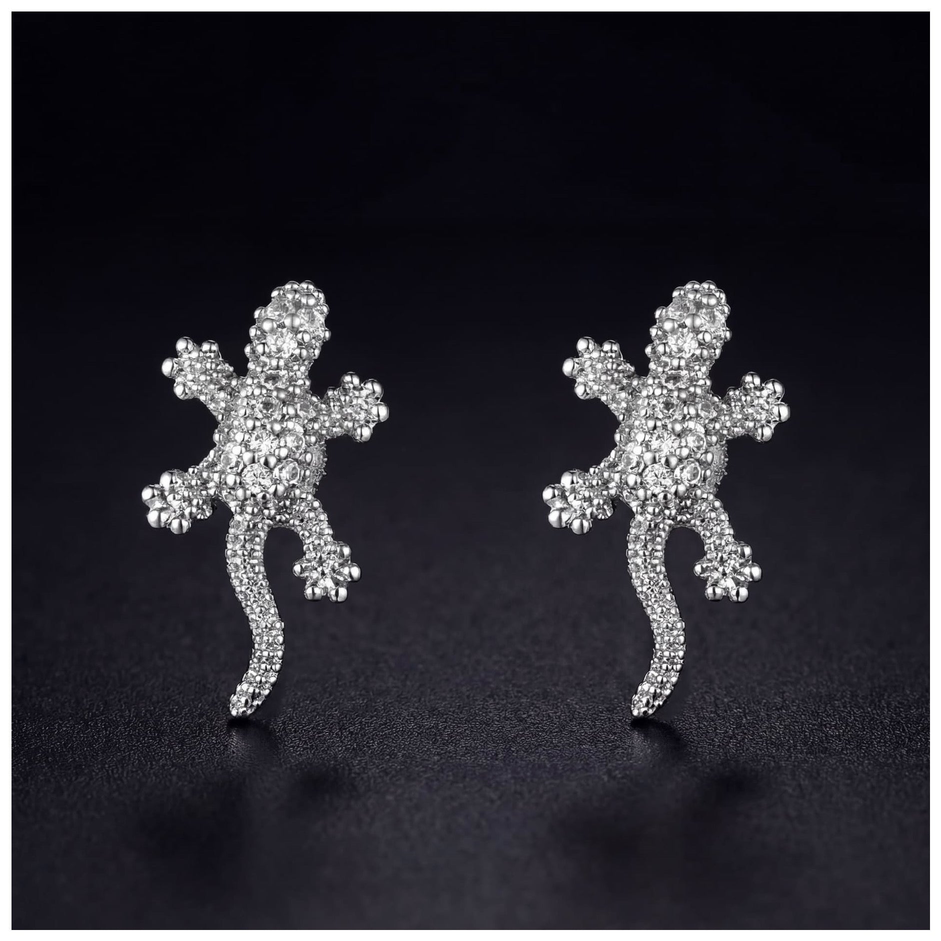 ICED OUT "LIZARD" OHRRINGE - ICERAIN JEWELRY