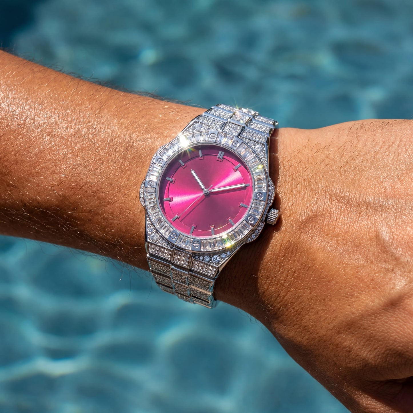 ICED OUT "FASHIONARY" UHR - ICERAIN JEWELRY
