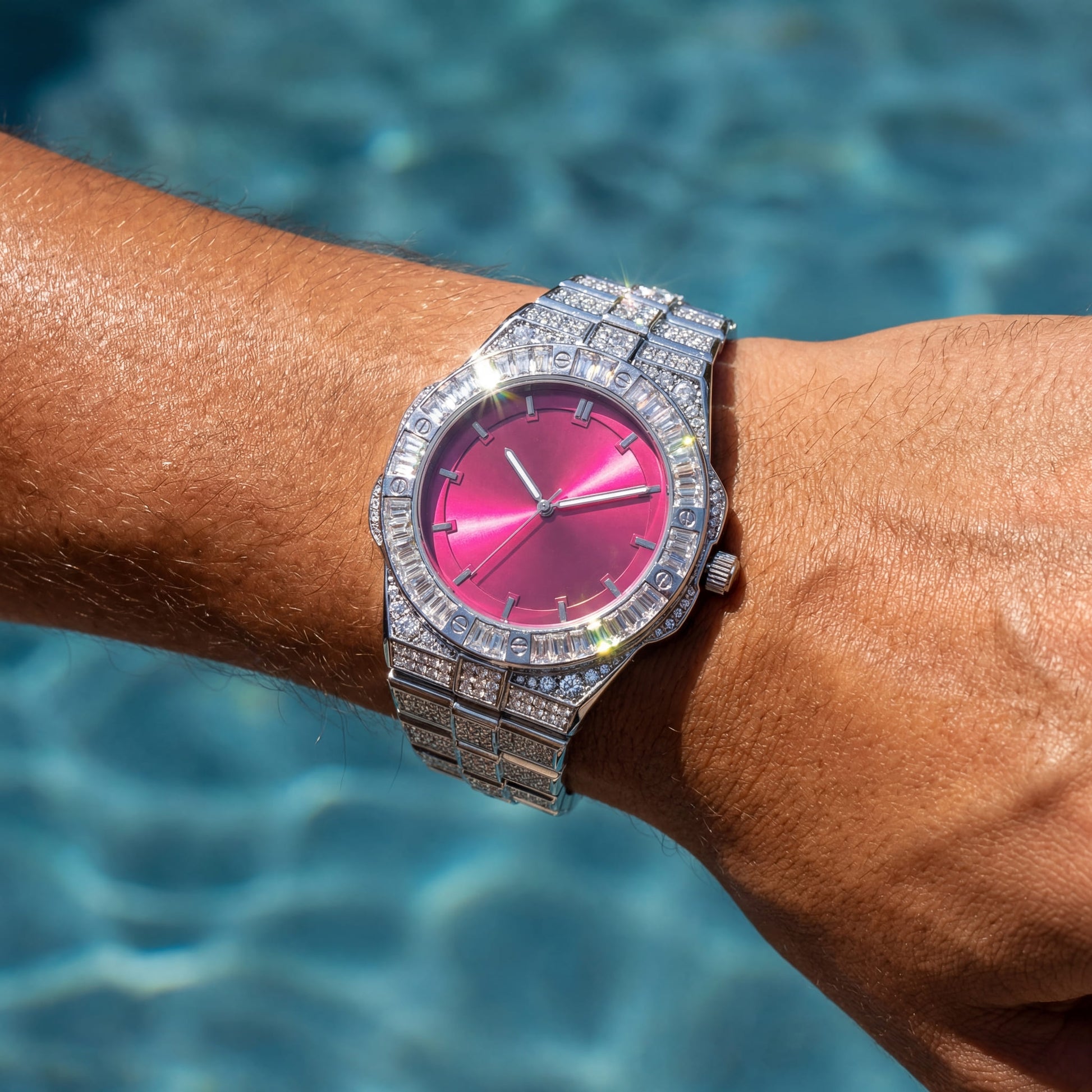 ICED OUT "FASHIONARY" UHR - ICERAIN JEWELRY