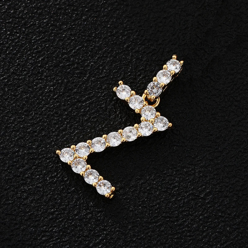 PERSONALISIERTER ICED OUT ANFANGSBUCHSTABE "SI" CHARM - ICERAIN JEWELRY