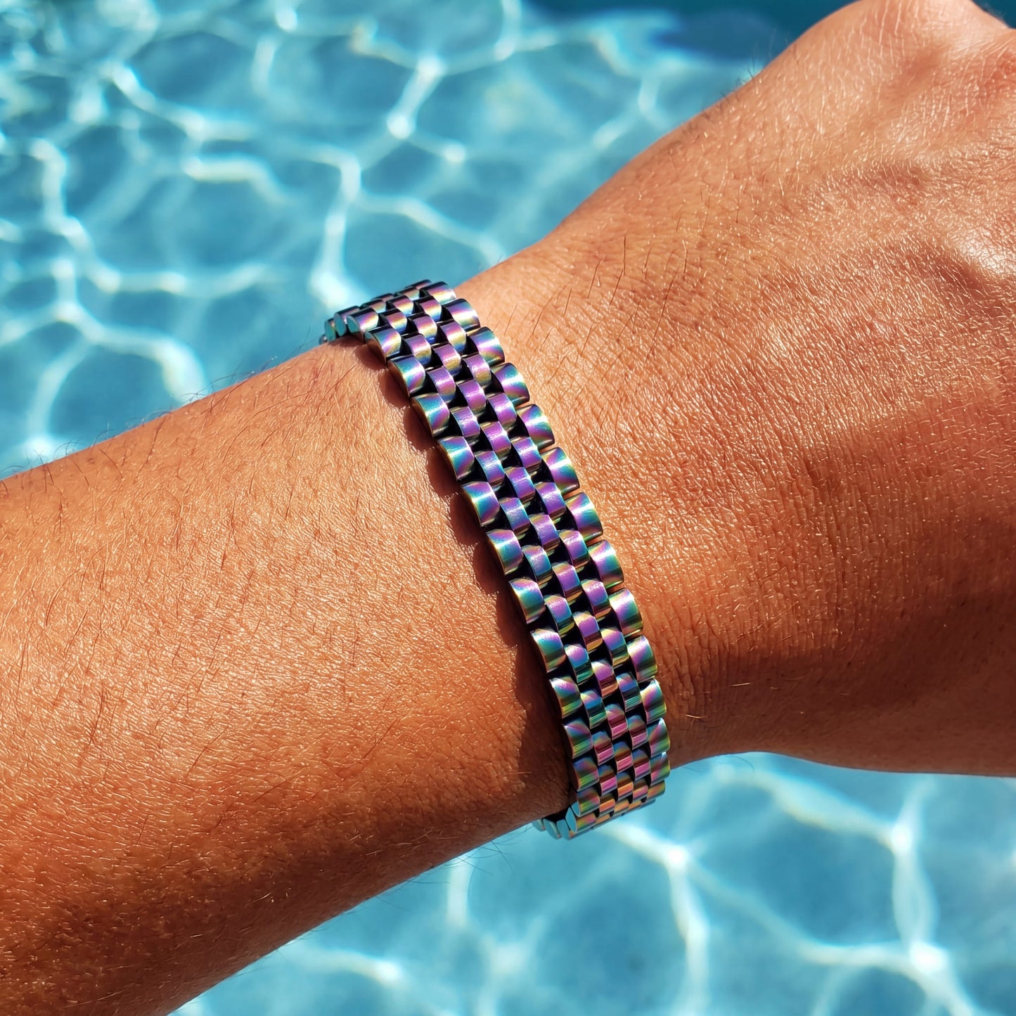 EDELSTAHL 10MM "JUBILEE" ARMBAND - ICERAIN JEWELRY
