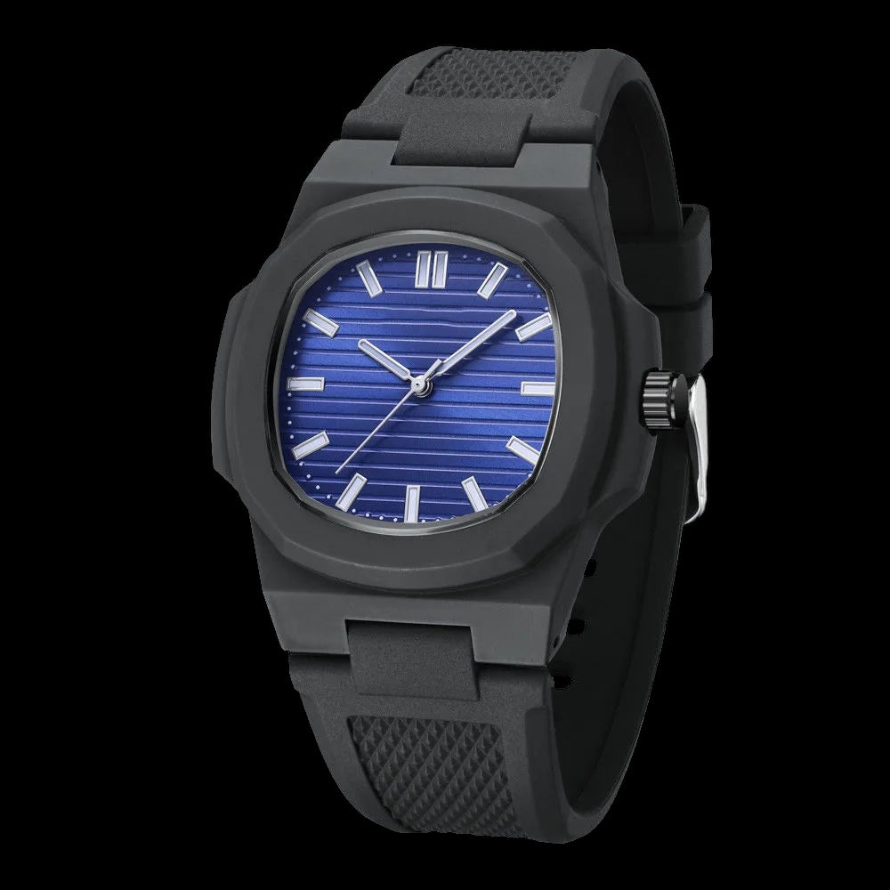 Luxus Designer Silikon "Black Wrist" Uhr