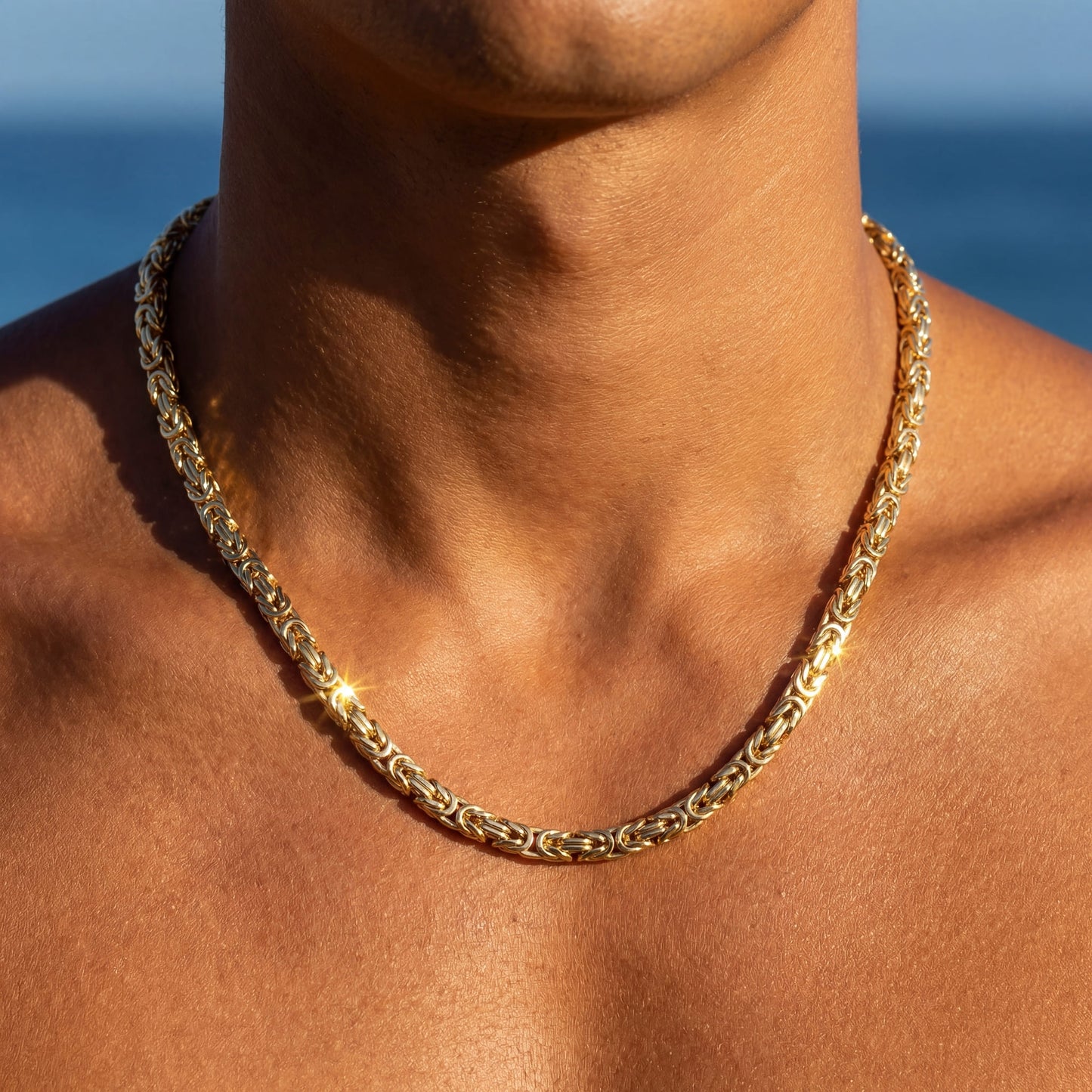 EDELSTAHL 4MM "GOLD KING" KETTE - ICERAIN JEWELRY