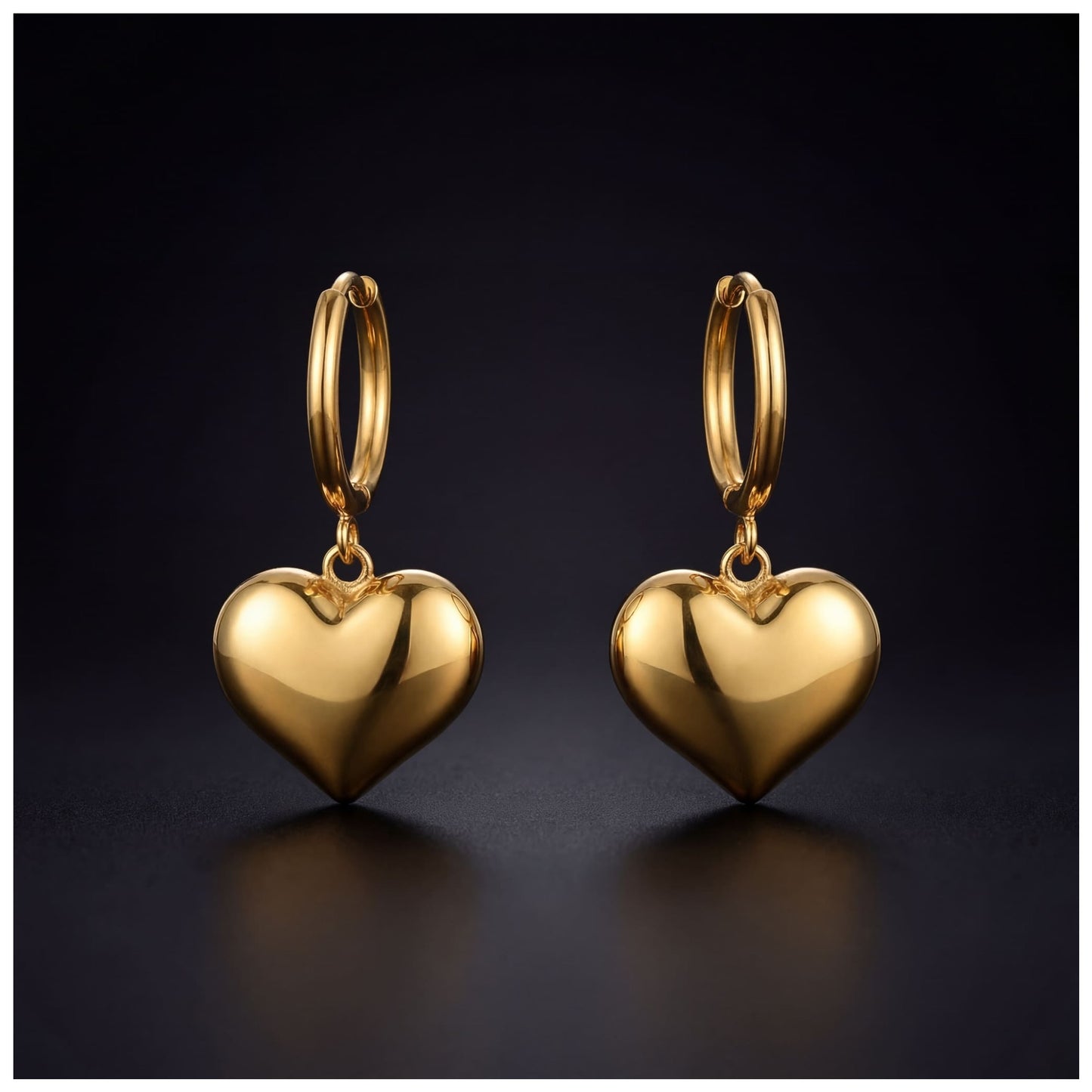 EDELSTAHL "HEART V5" OHRRINGE - ICERAIN JEWELRY