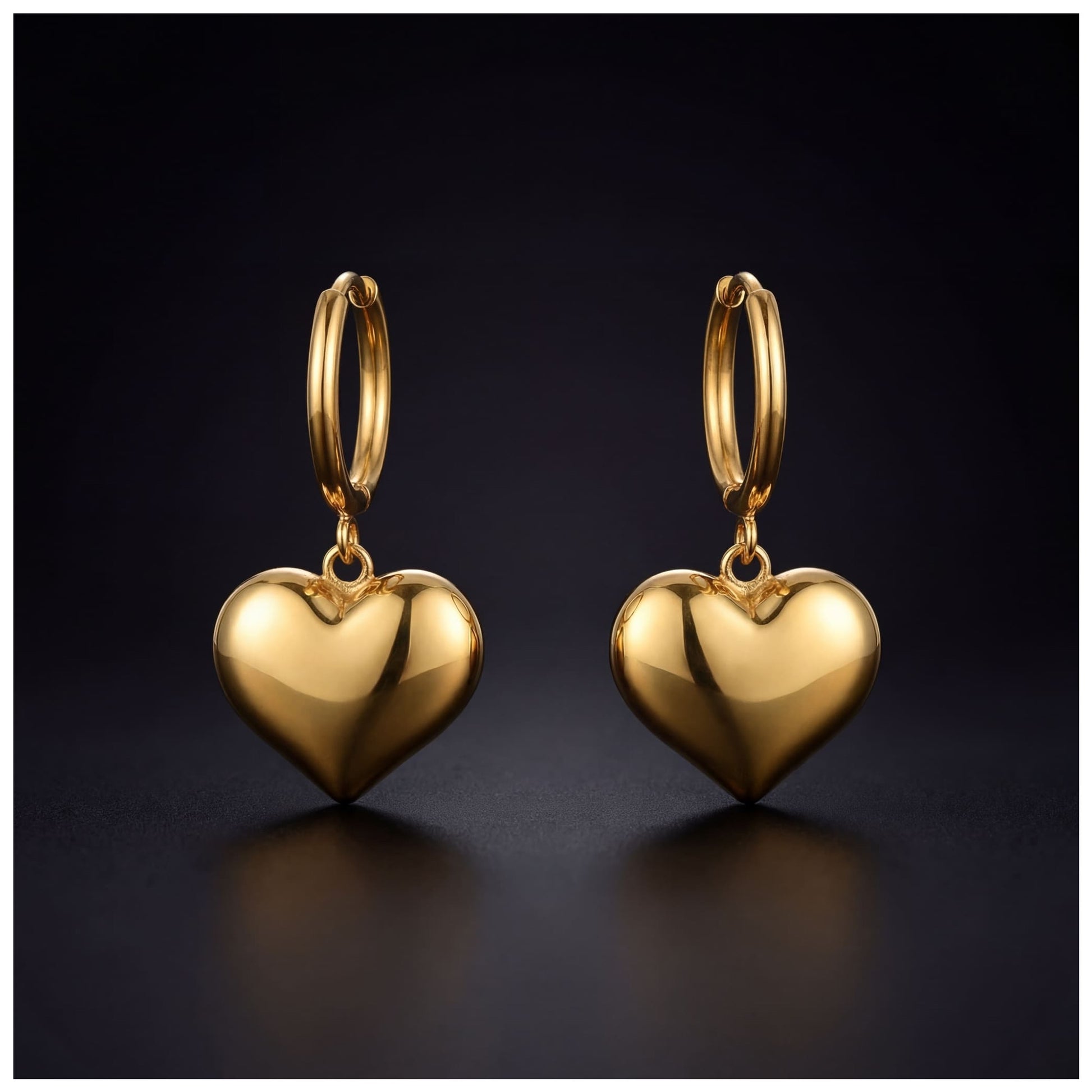 EDELSTAHL "HEART V5" OHRRINGE - ICERAIN JEWELRY