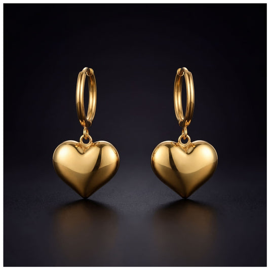 EDELSTAHL "HEART V5" OHRRINGE - ICERAIN JEWELRY