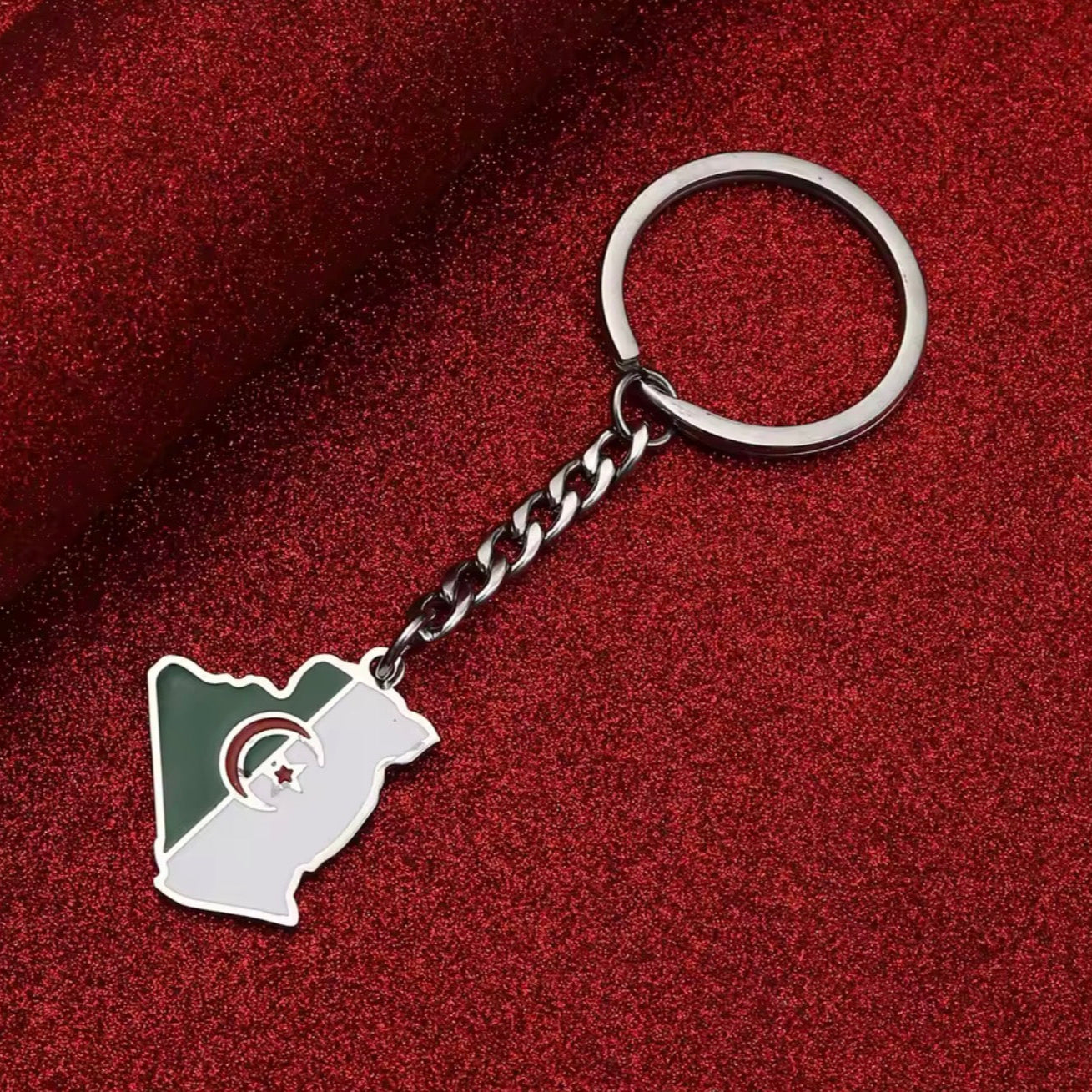 EDELSTAHL "ALGERIA" SCHLÜSSELANHÄNGER - ICERAIN JEWELRY