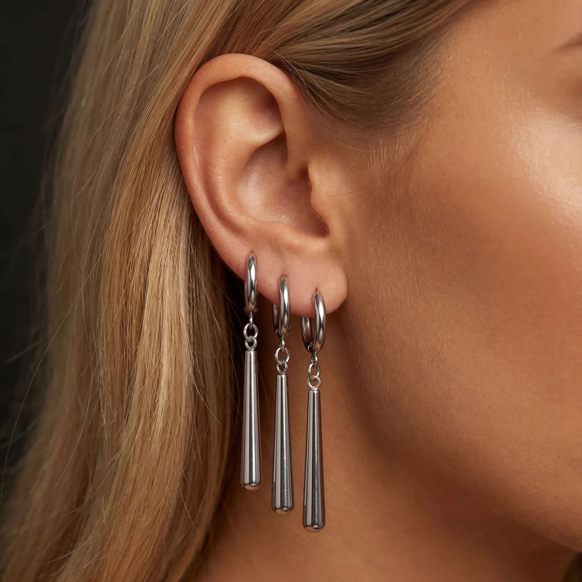 EDELSTAHL "DANGLE" OHRRINGE - ICERAIN JEWELRY