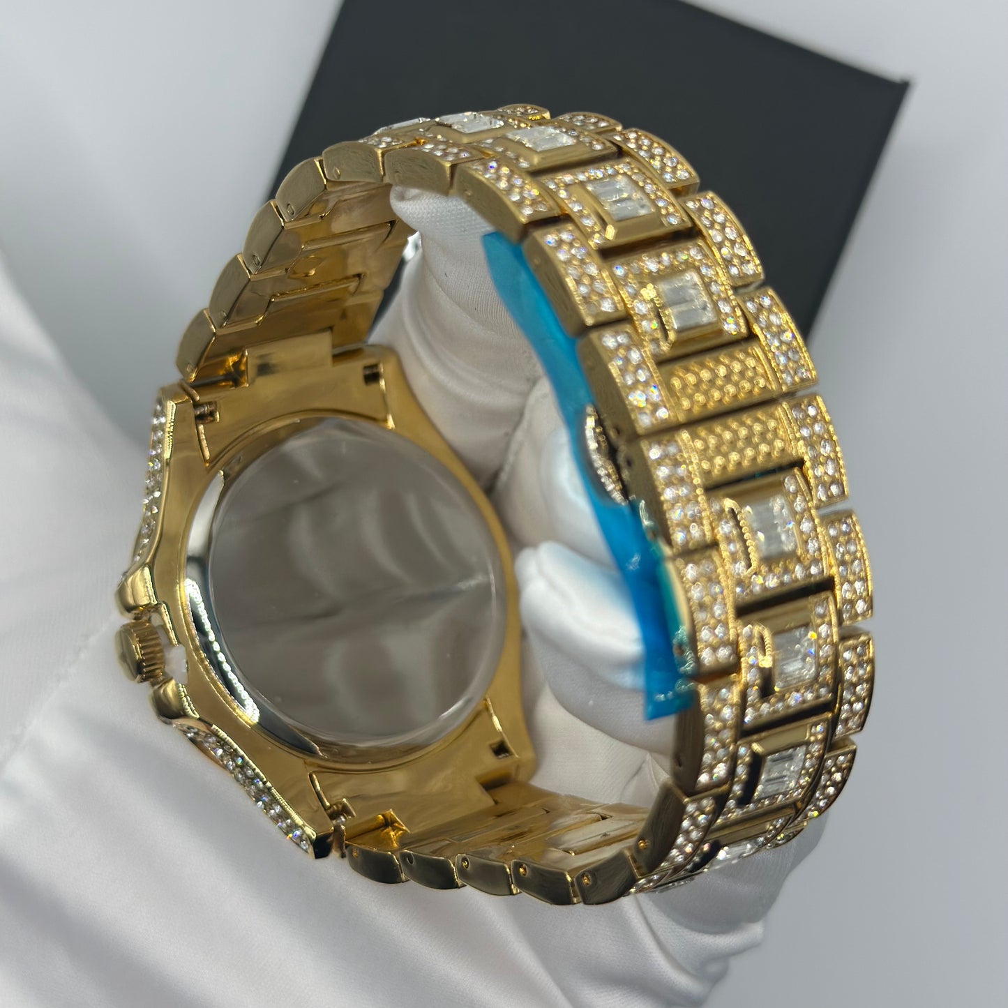 Luxus Designer Iced Out "Paramone" Uhr + Box + Armbandkürzer - ICERAIN JEWELRY