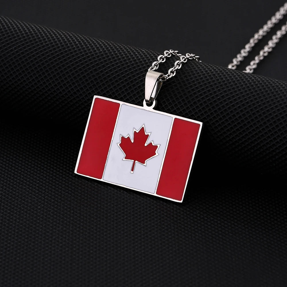 EDELSTAHL "CANADA FLAG V2" LÄNDERKETTE - ICERAIN JEWELRY
