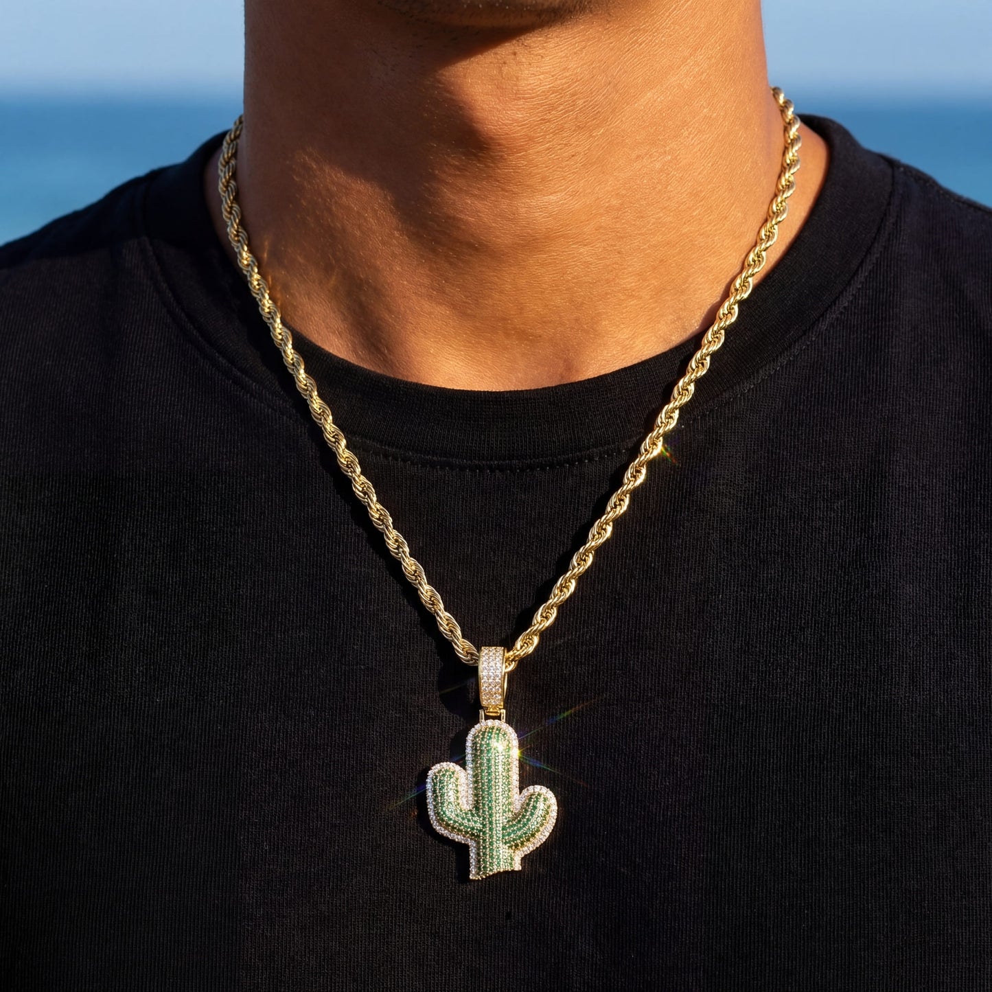 ICED OUT "CACTUS" KETTE - ICERAIN JEWELRY