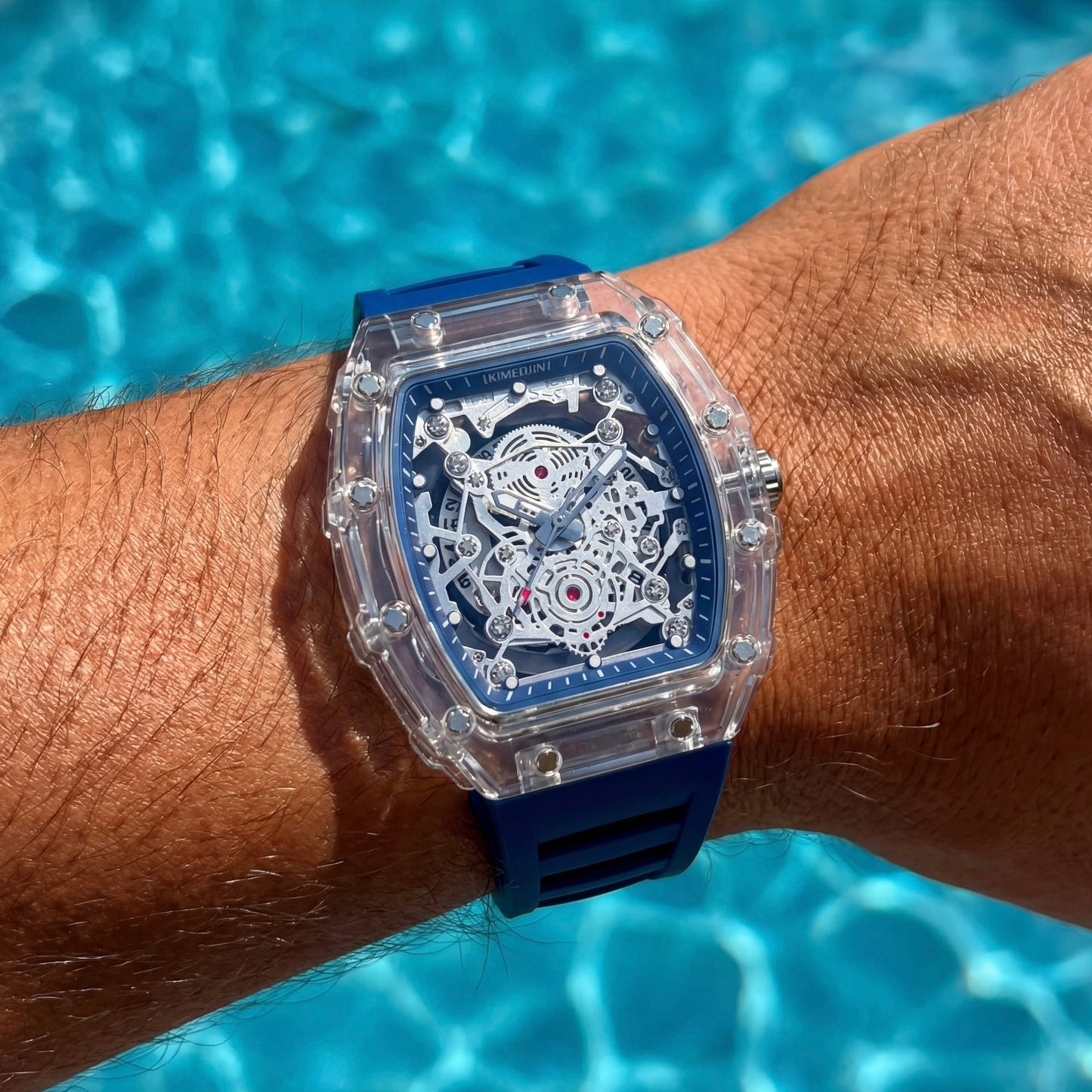 EDELSTAHL AUTOMATIK "TRANSPARENT WARRIOR" UHR