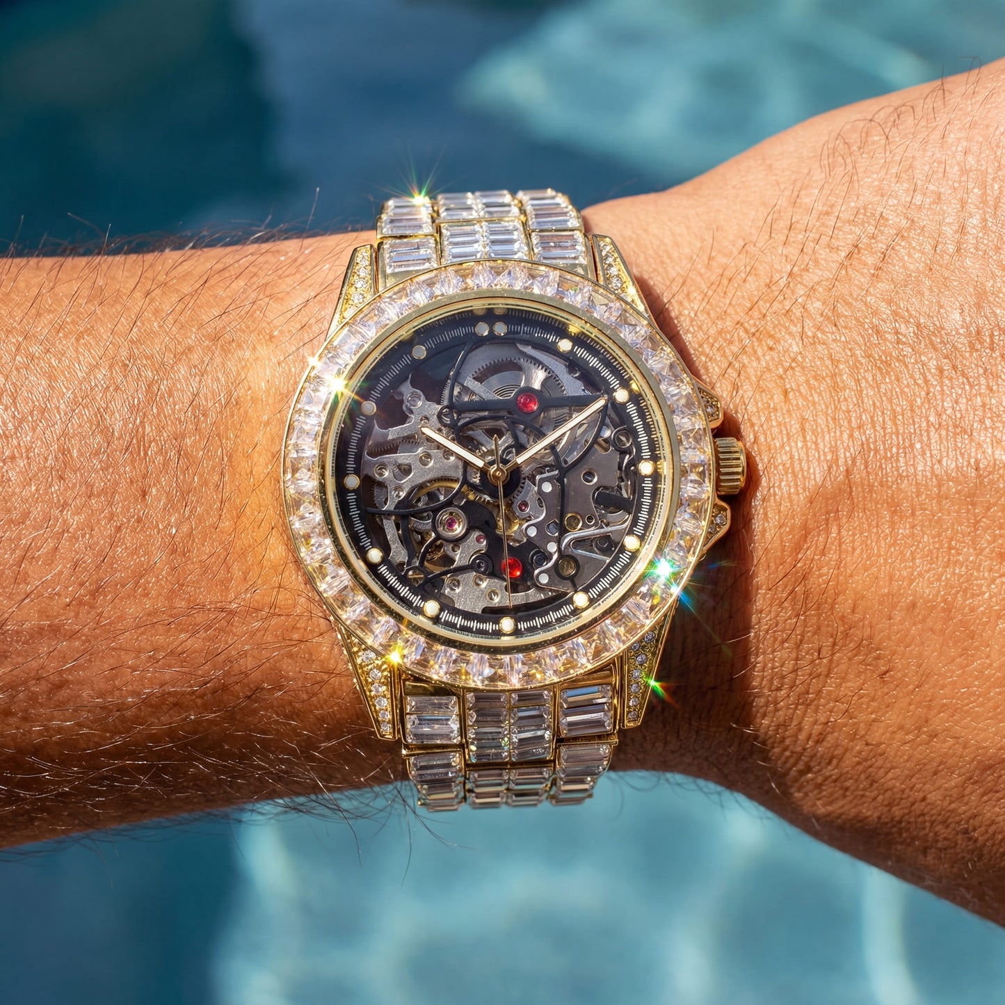ICED OUT AUTOMATIK "SCHELETRO V3" UHR - ICERAIN JEWELRY