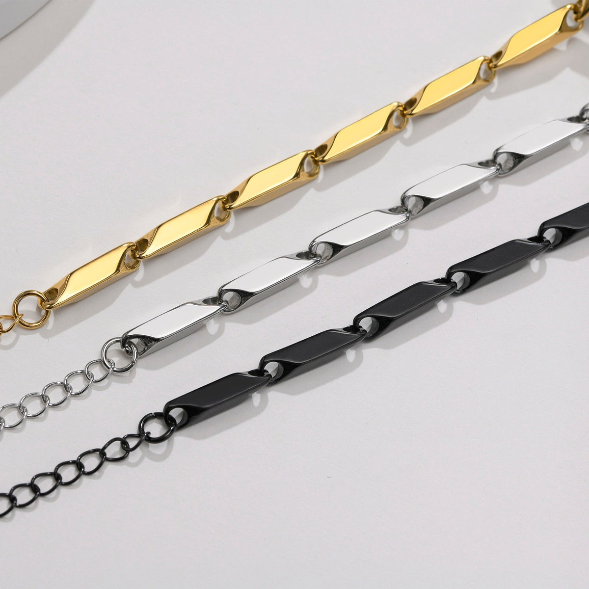 EDELSTAHL 4MM "BLACK PARONI" ARMBAND - ICERAIN JEWELRY