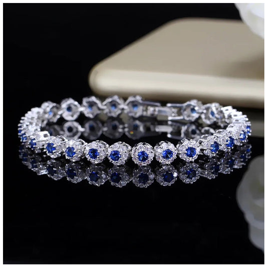 Luxus Iced Out "Blue Custler" Armbänder - ICERAIN JEWELRY