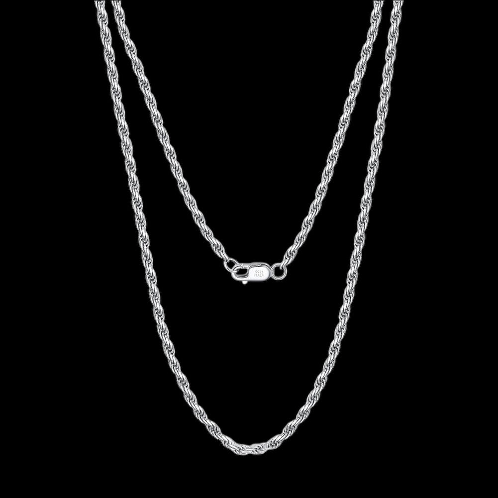 925S SILVER "ROPE" KETTE - ICERAIN JEWELRY