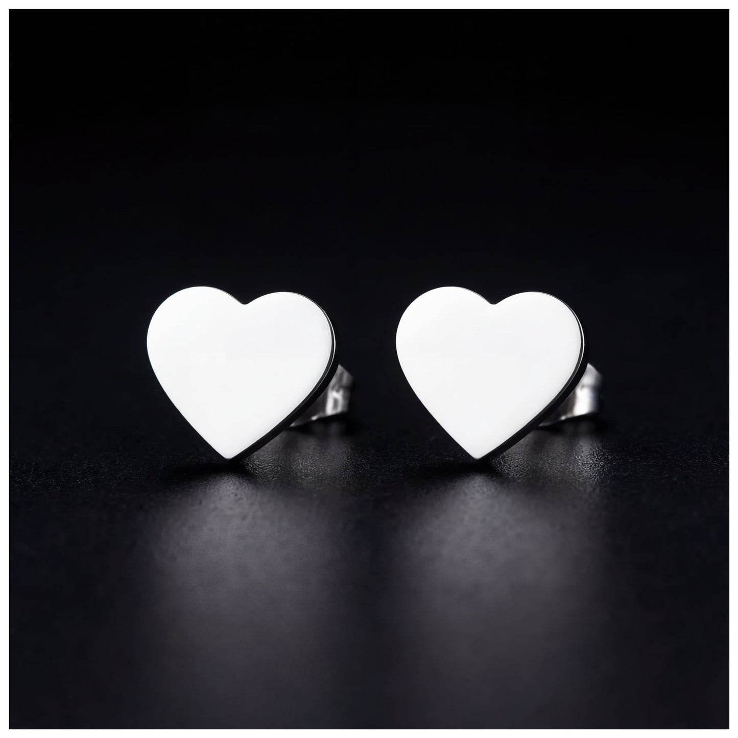 EDELSTAHL "HEART" OHRRINGE - ICERAIN JEWELRY