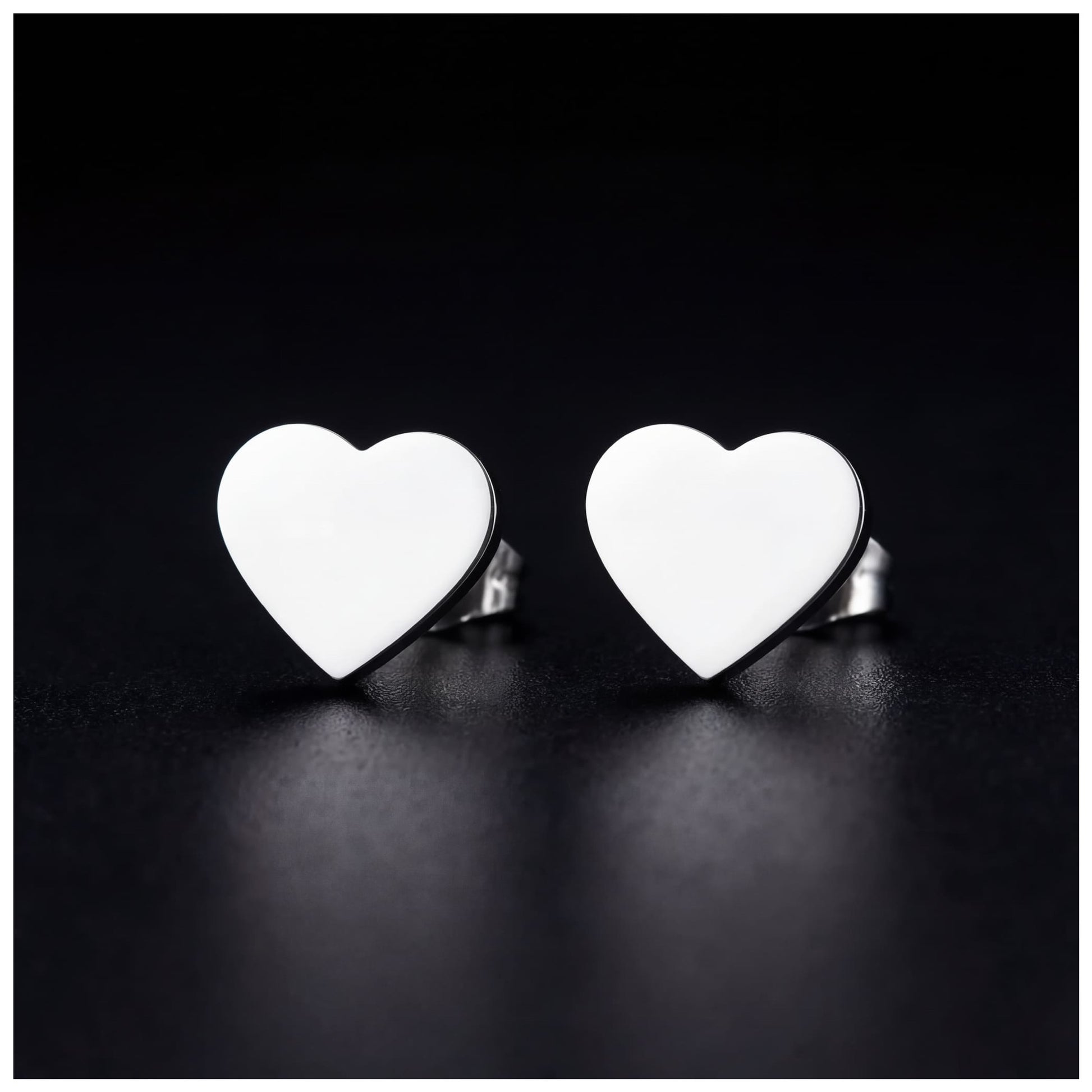 EDELSTAHL "HEART" OHRRINGE - ICERAIN JEWELRY
