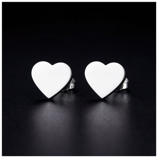 EDELSTAHL "HEART" OHRRINGE - ICERAIN JEWELRY