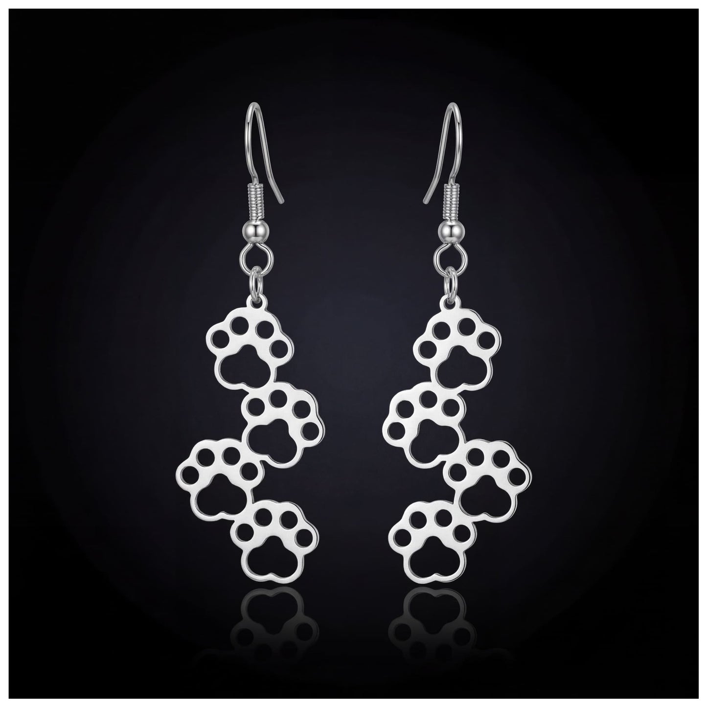 EDELSTAHL "SILVER DOG V2" OHRRINGE - ICERAIN JEWELRY