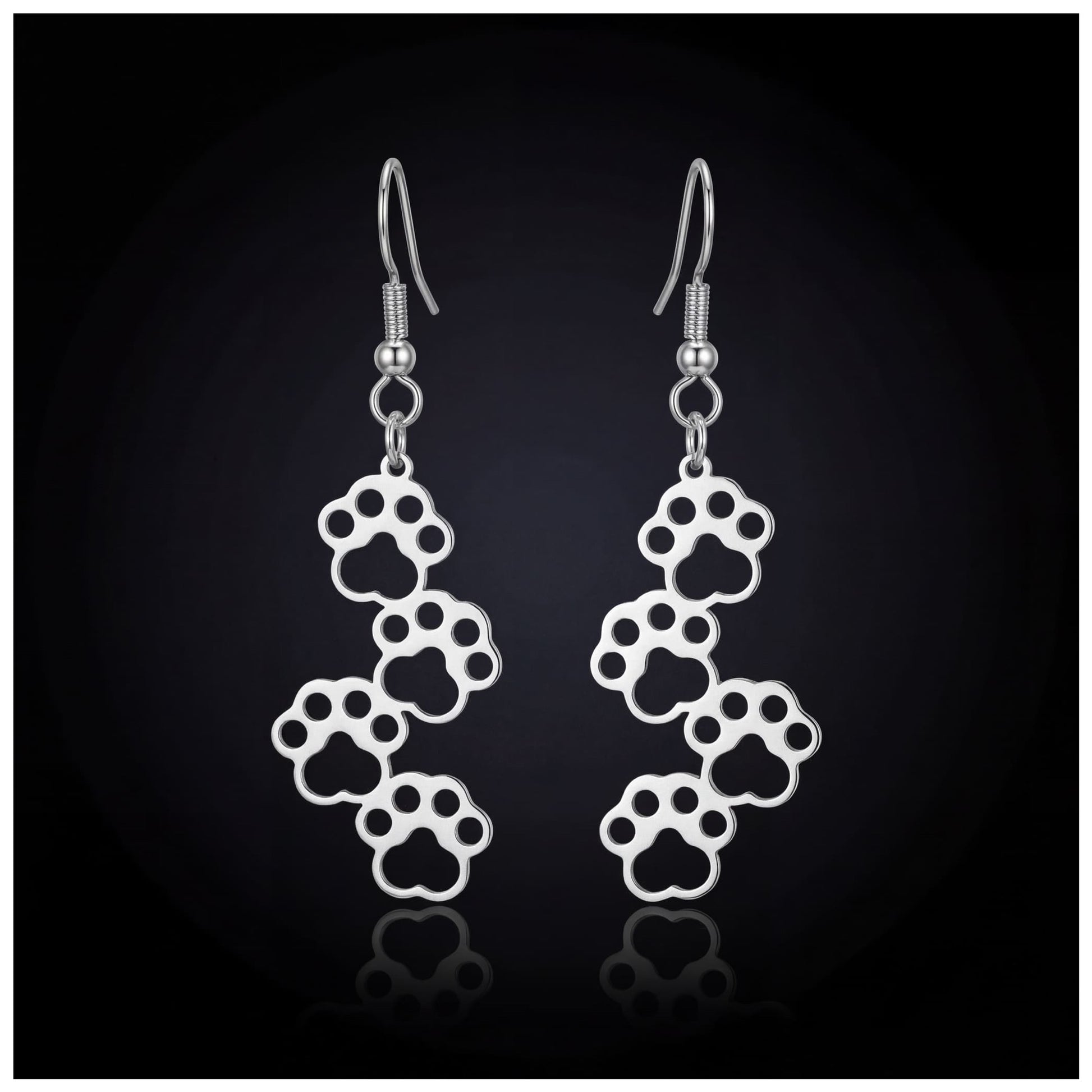 EDELSTAHL "SILVER DOG V2" OHRRINGE - ICERAIN JEWELRY