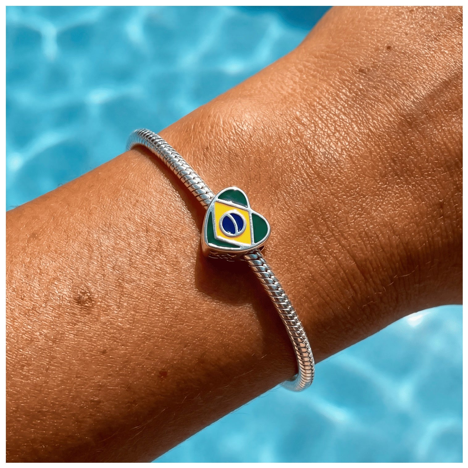 925S SILVER "BRAZIL" CHARM - ICERAIN JEWELRY