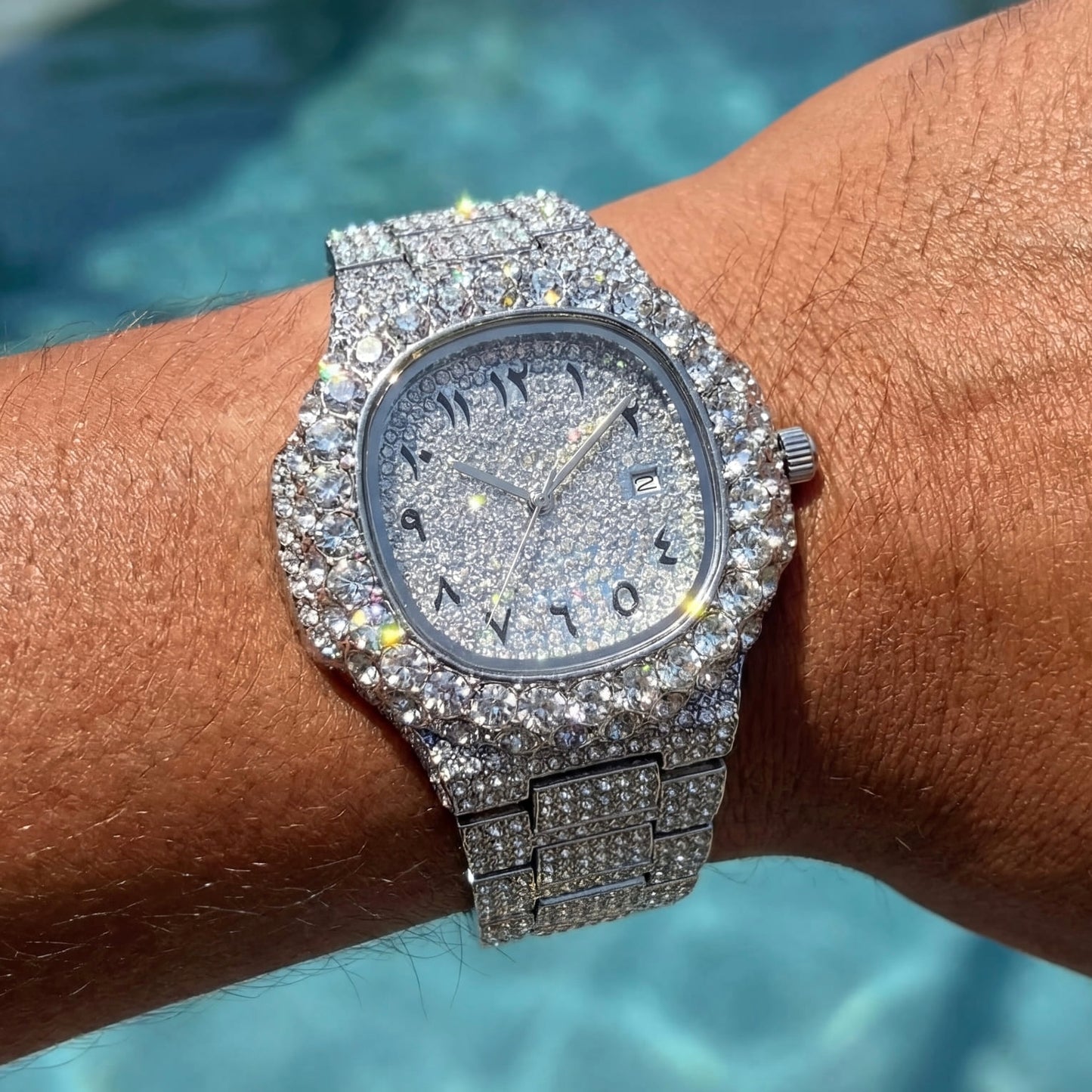 ICED OUT "ARABIC SCINTILLARE" UHR - ICERAIN JEWELRY