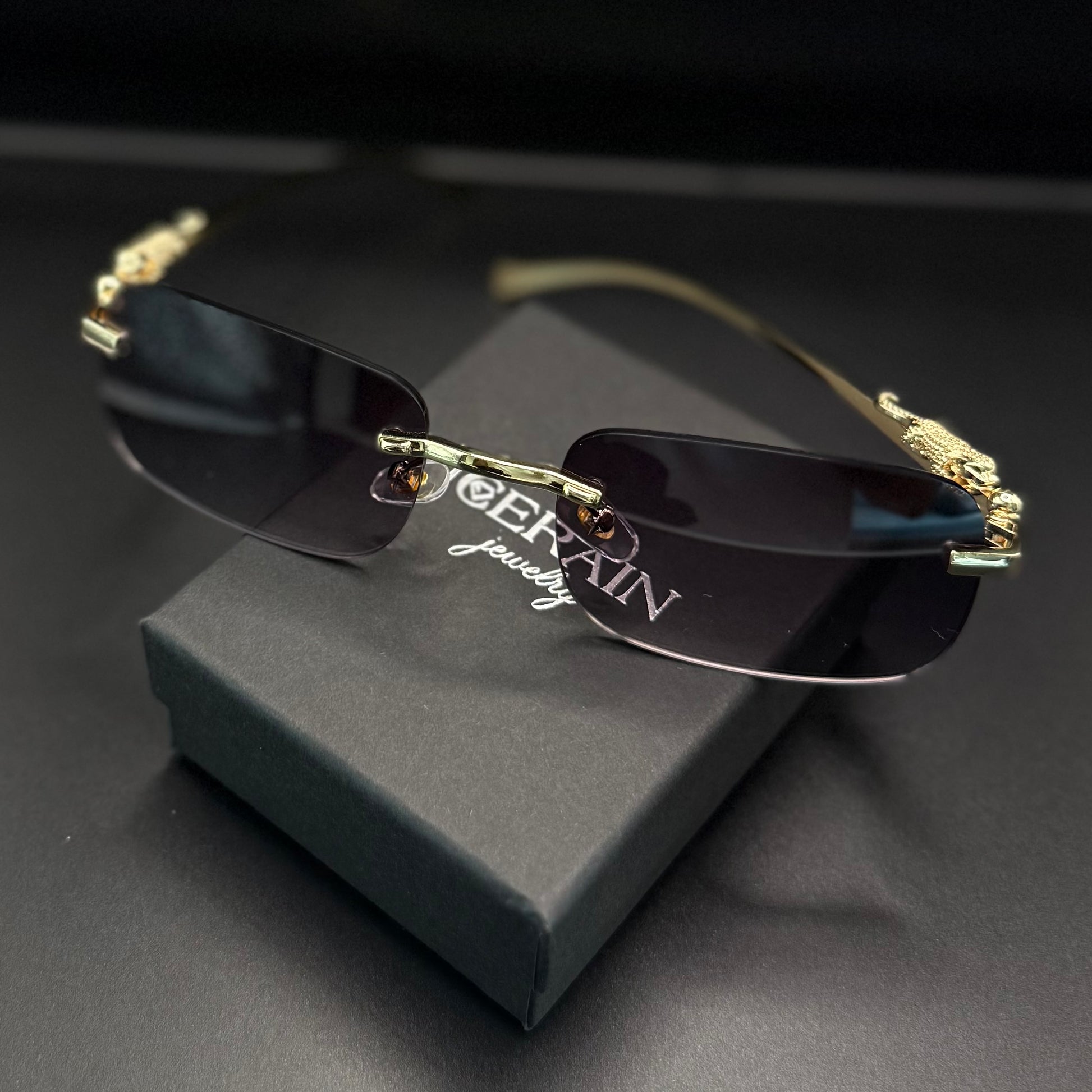 SALE | EDELSTAHL "GREY LEOPARDO V2" SONNENBRILLE - ICERAIN JEWELRY