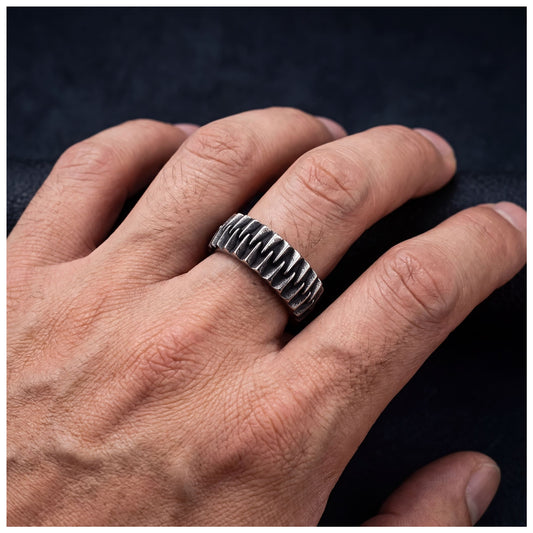 EDELSTAHL "GEAR" RING - ICERAIN JEWELRY