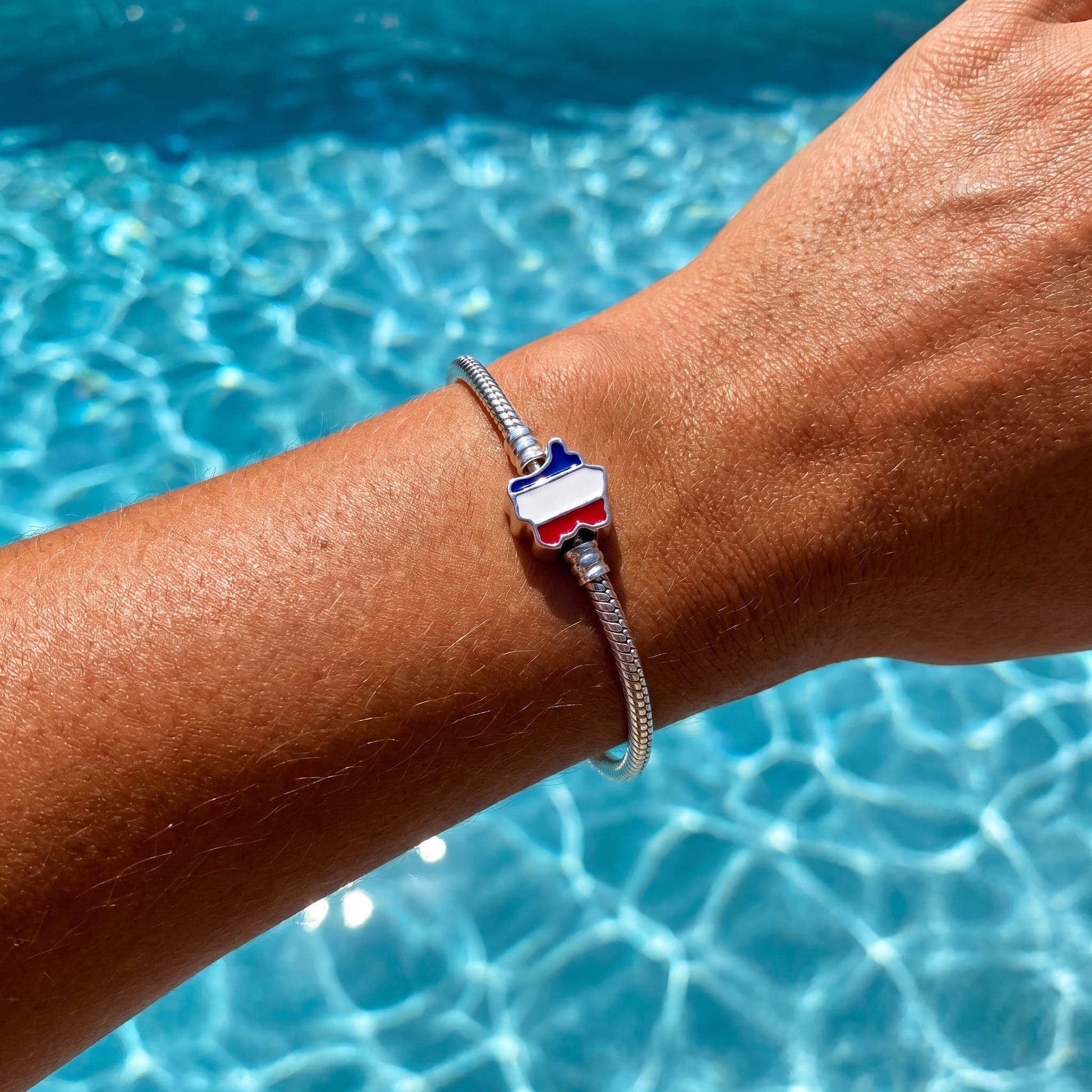 925S SILVER "FRANCE" CHARM - ICERAIN JEWELRY