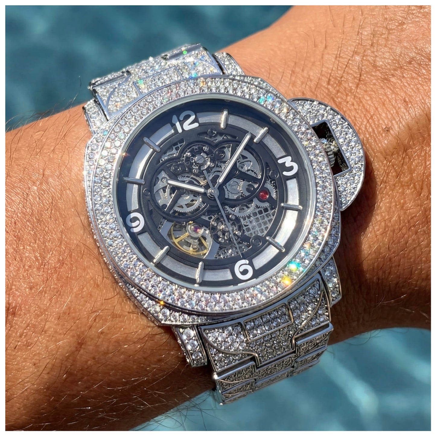 ICED OUT AUTOMATIK "SCHELETRO V4" UHR - ICERAIN JEWELRY