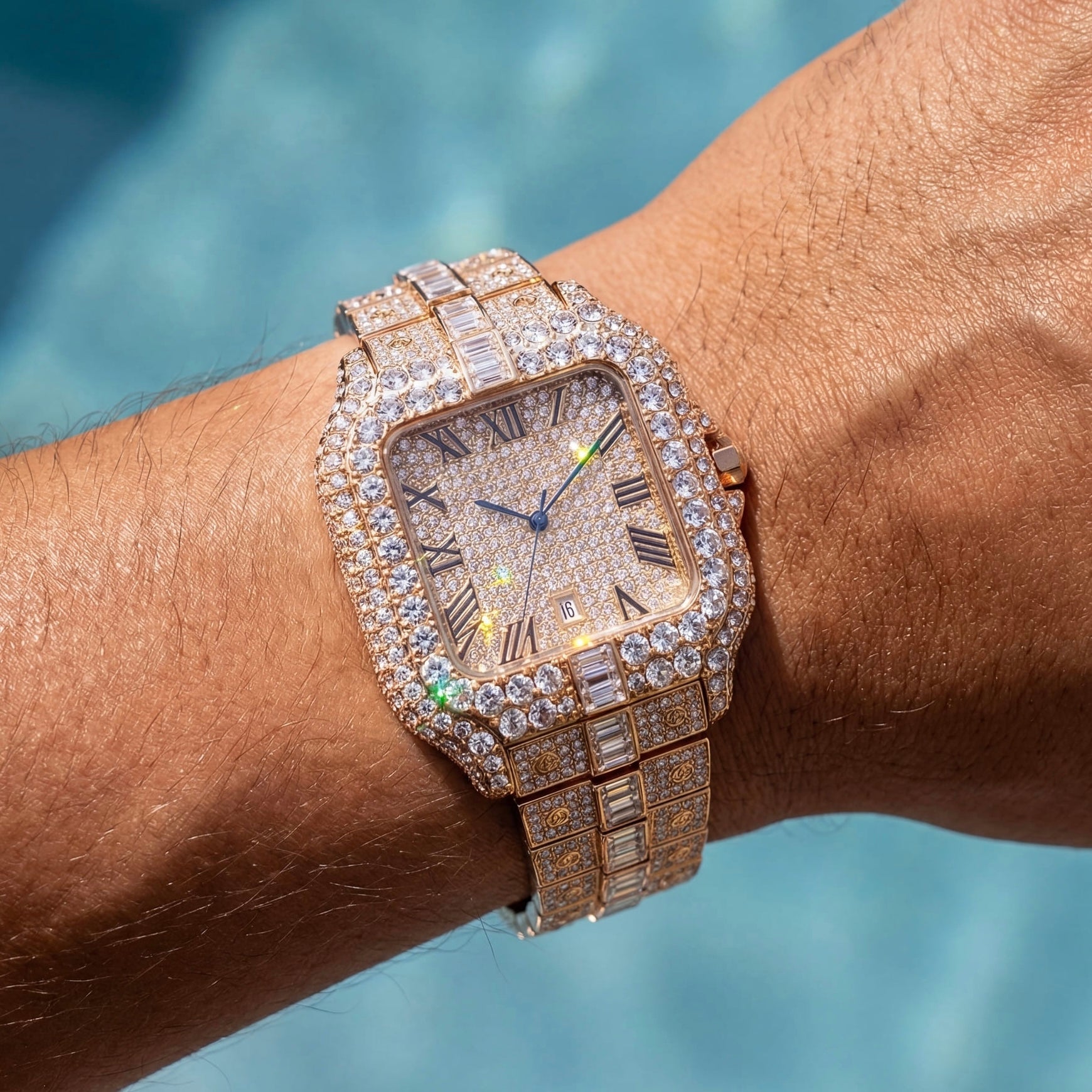 ICED OUT "PIAZZA V5" UHR - ICERAIN JEWELRY