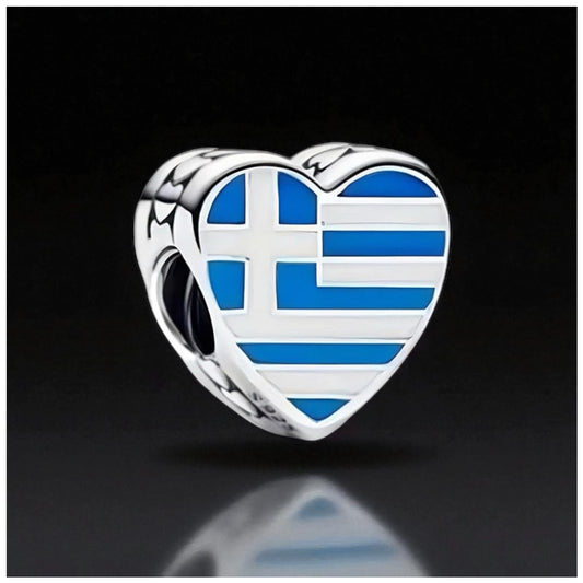 925S SILVER "GREECE" CHARM - ICERAIN JEWELRY