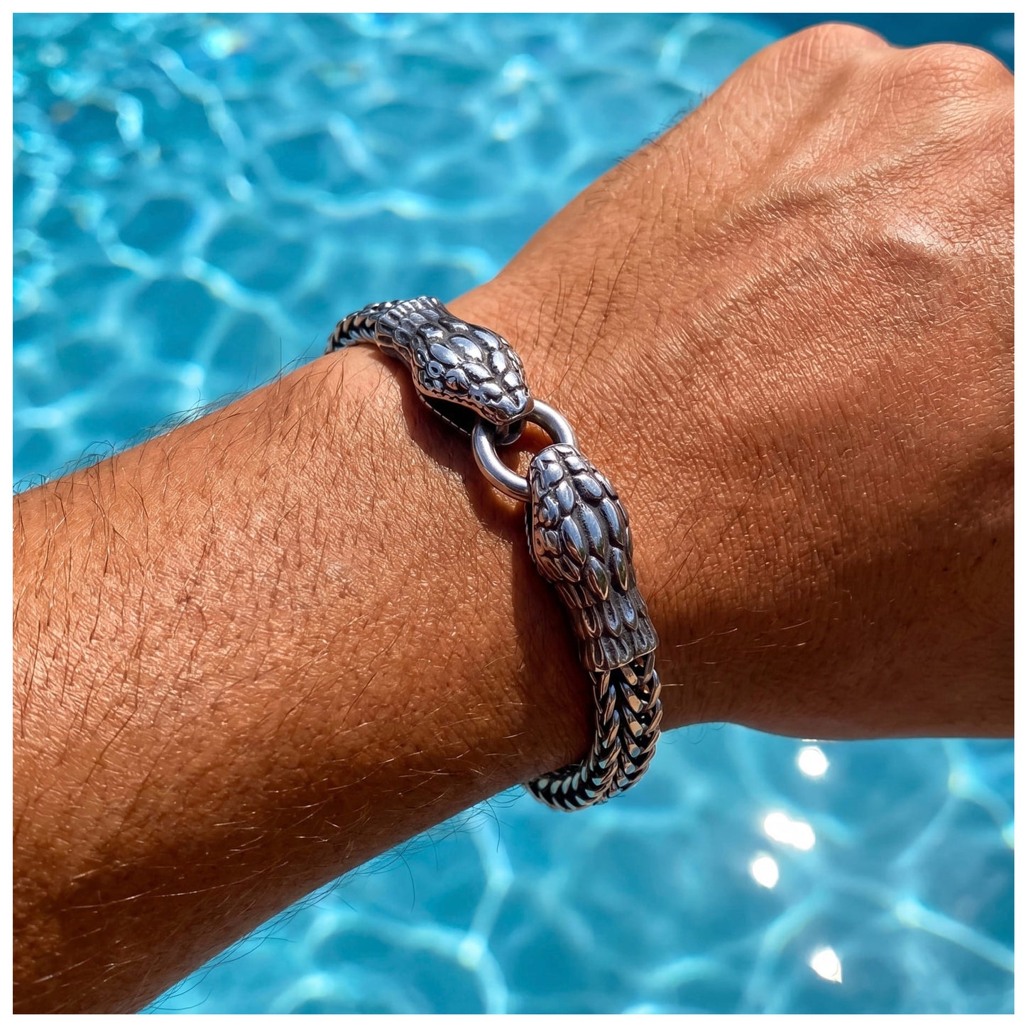 EDELSTAHL "SNAKE" ARMBAND - ICERAIN JEWELRY