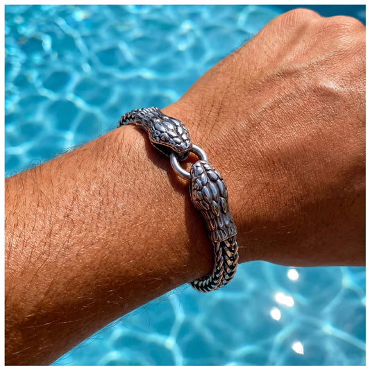 EDELSTAHL "SNAKE" ARMBAND - ICERAIN JEWELRY