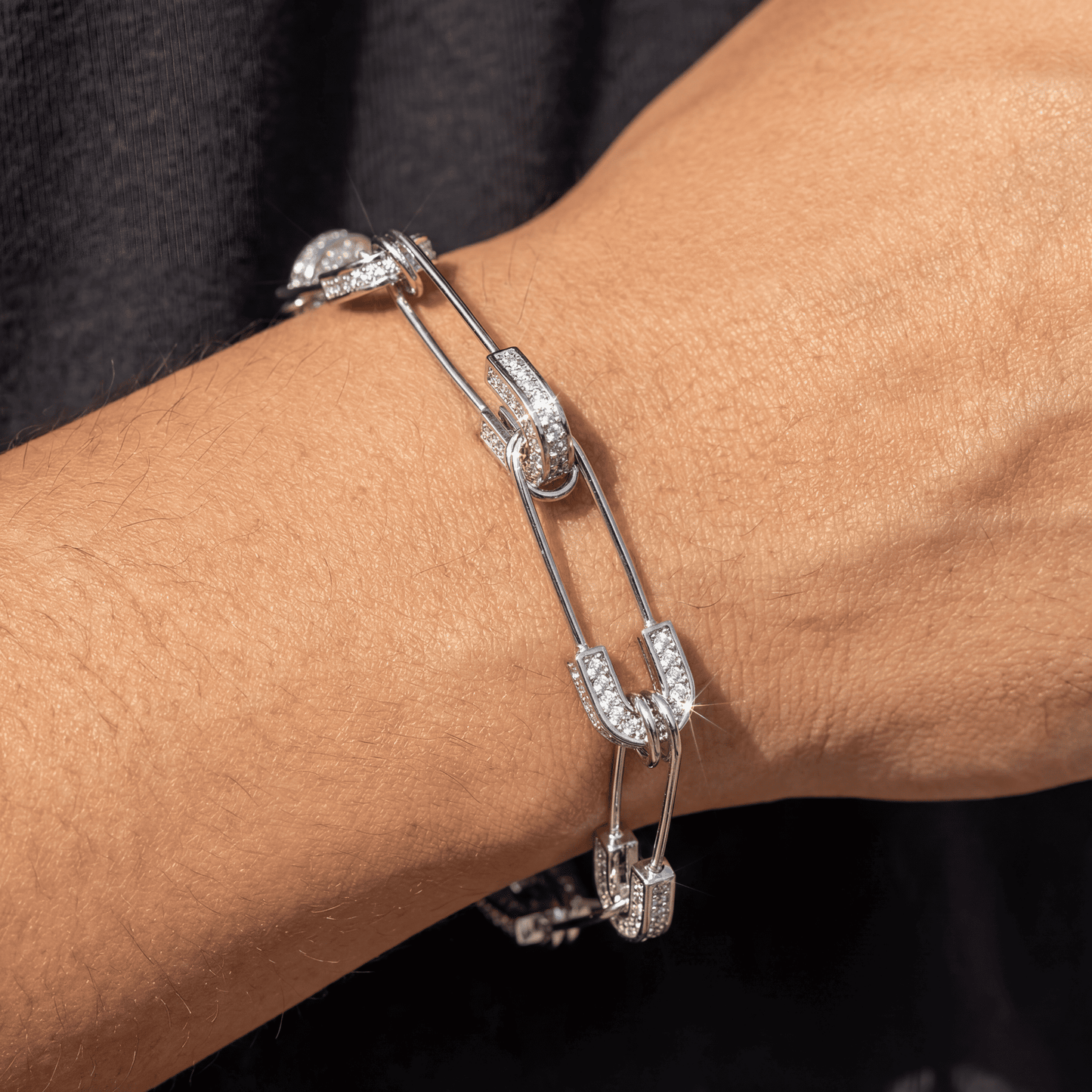 ICED OUT "PIN" ARMBAND - ICERAIN JEWELRY