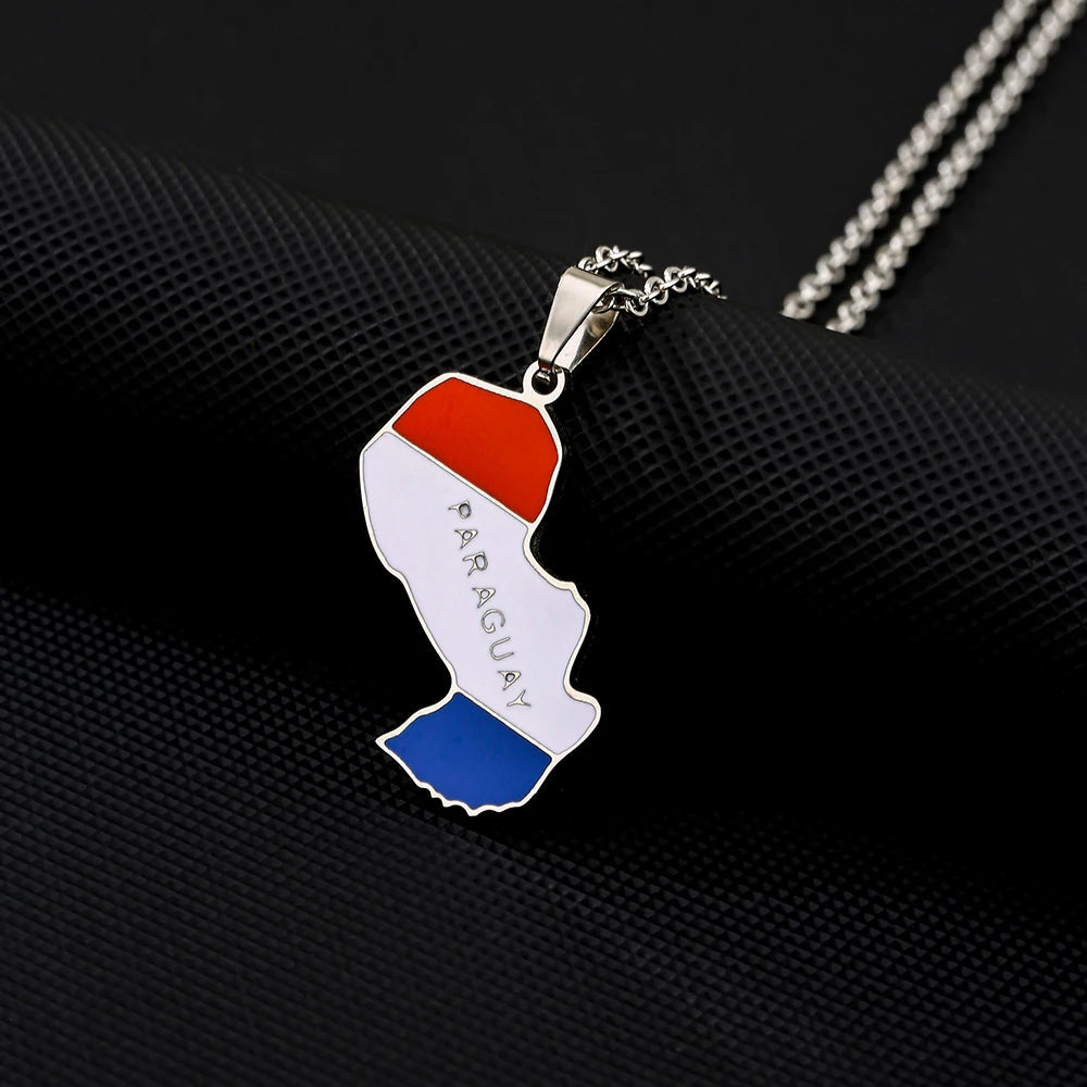 EDELSTAHL "PARAGUAY" LÄNDERKETTE - ICERAIN JEWELRY