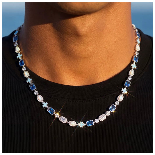 ICED OUT 6MM "SILVER CHOKER V2" KETTE - ICERAIN JEWELRY