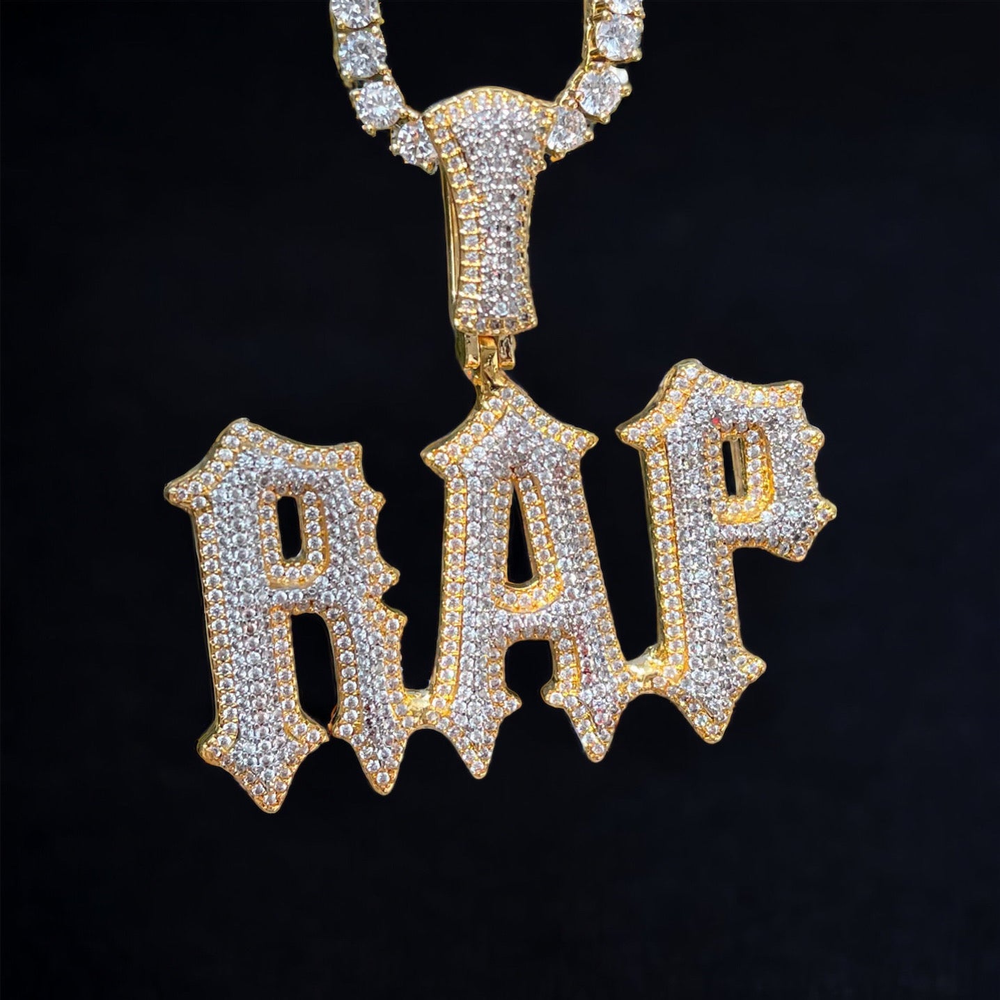 Personalisierte Iced Out "Trap" Kette