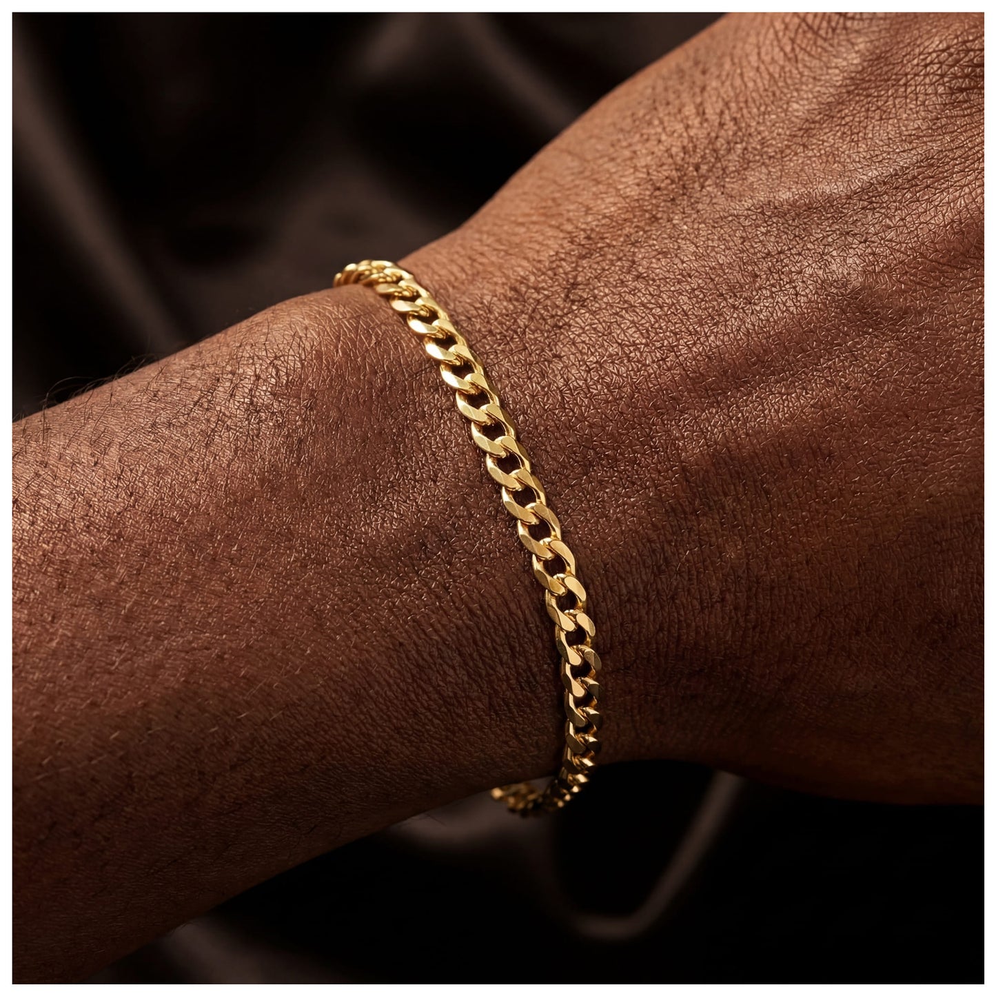 925S SILVER 18K GOLD "CUBAN" ARMBAND [CLASSIC VERSION] - ICERAIN JEWELRY