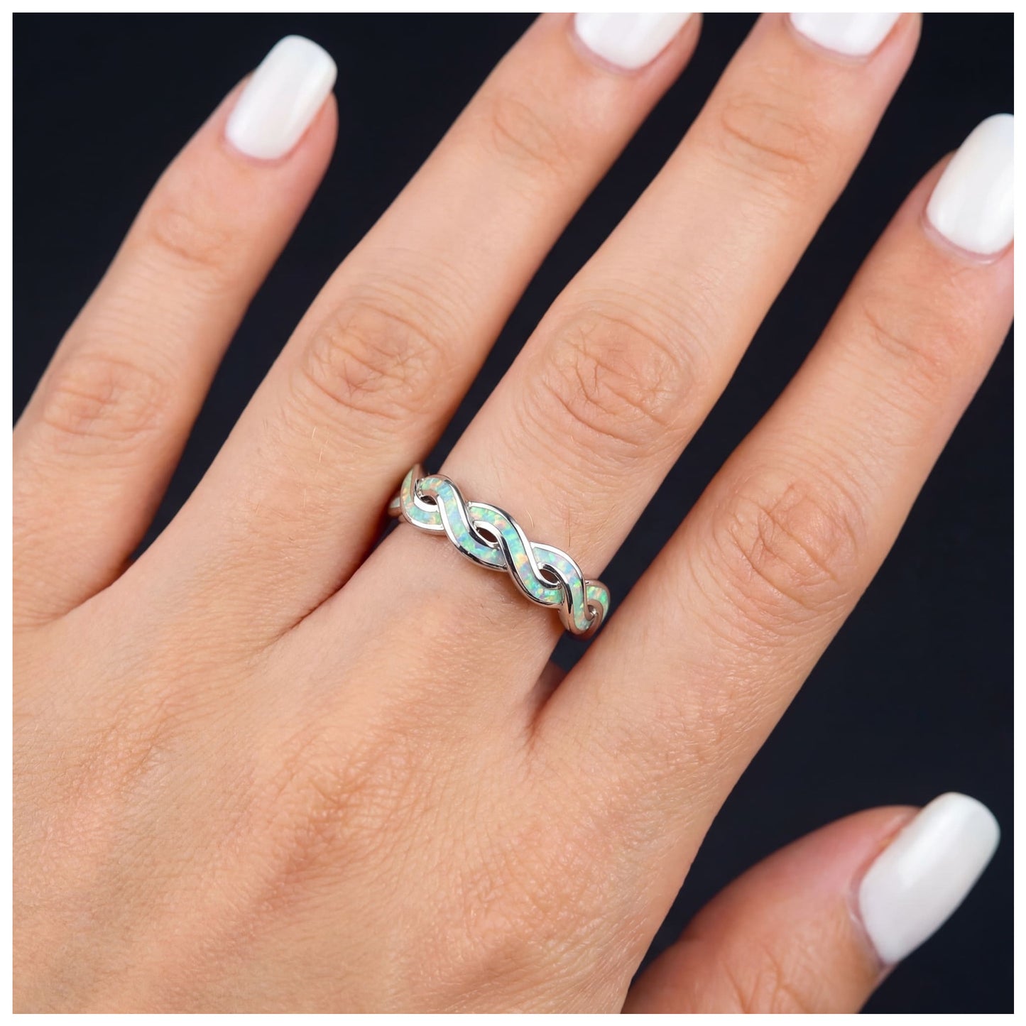 ICED OUT "WHITE INFINITY" RING - ICERAIN JEWELRY